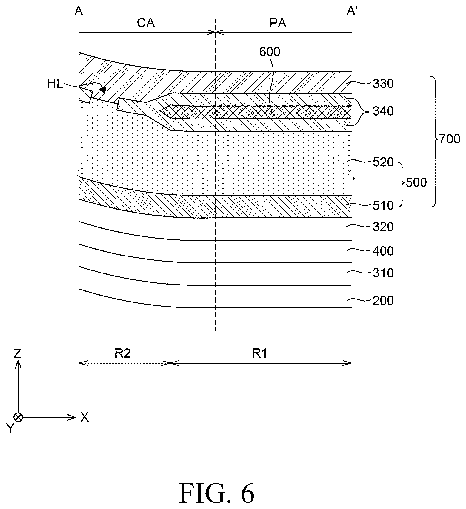 Patent US12588394 Figure 6 – Display device
