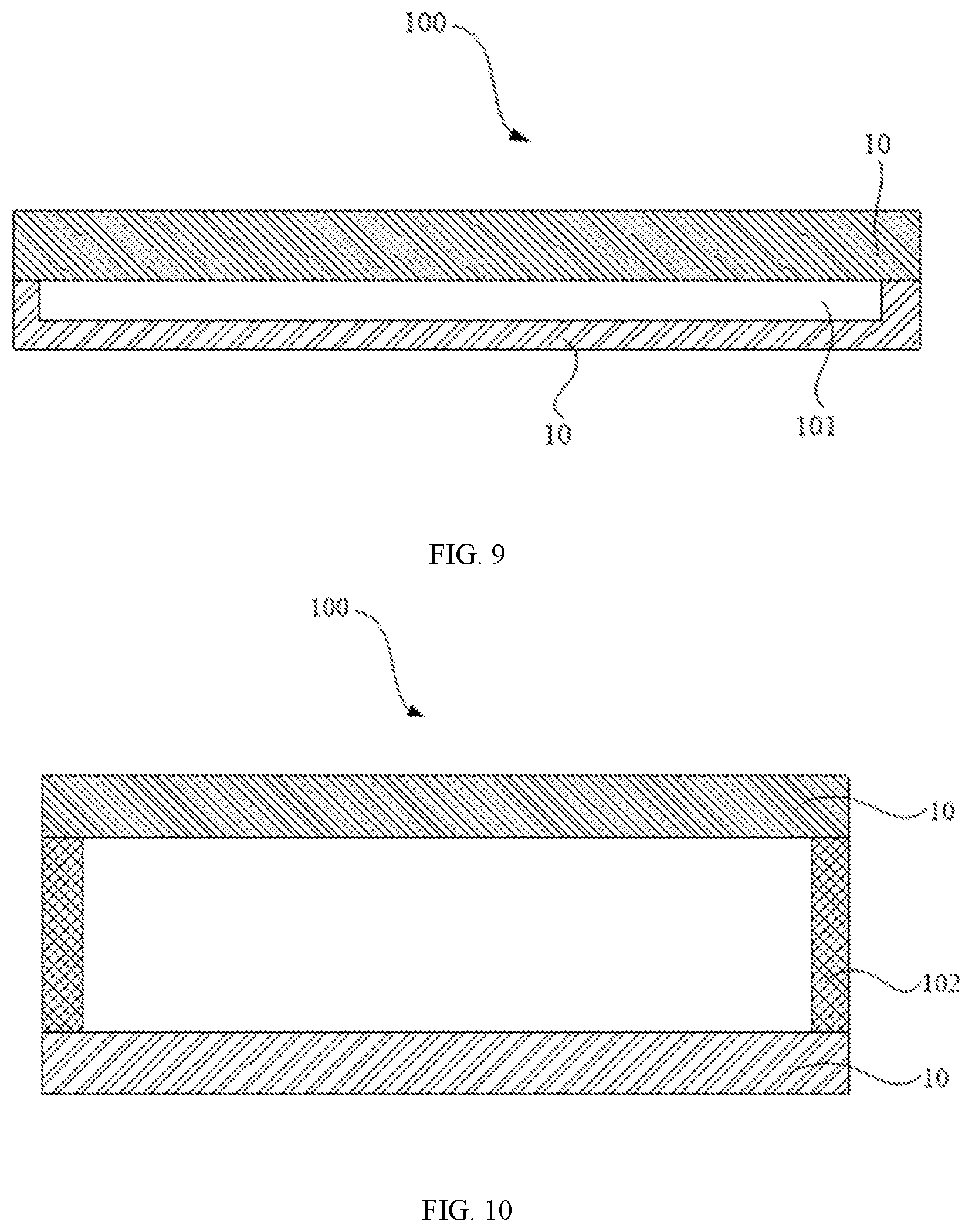 Patent US12588396 Figure 5 – Array substrate and display panel comprising light adjusting layer between transparent layers
