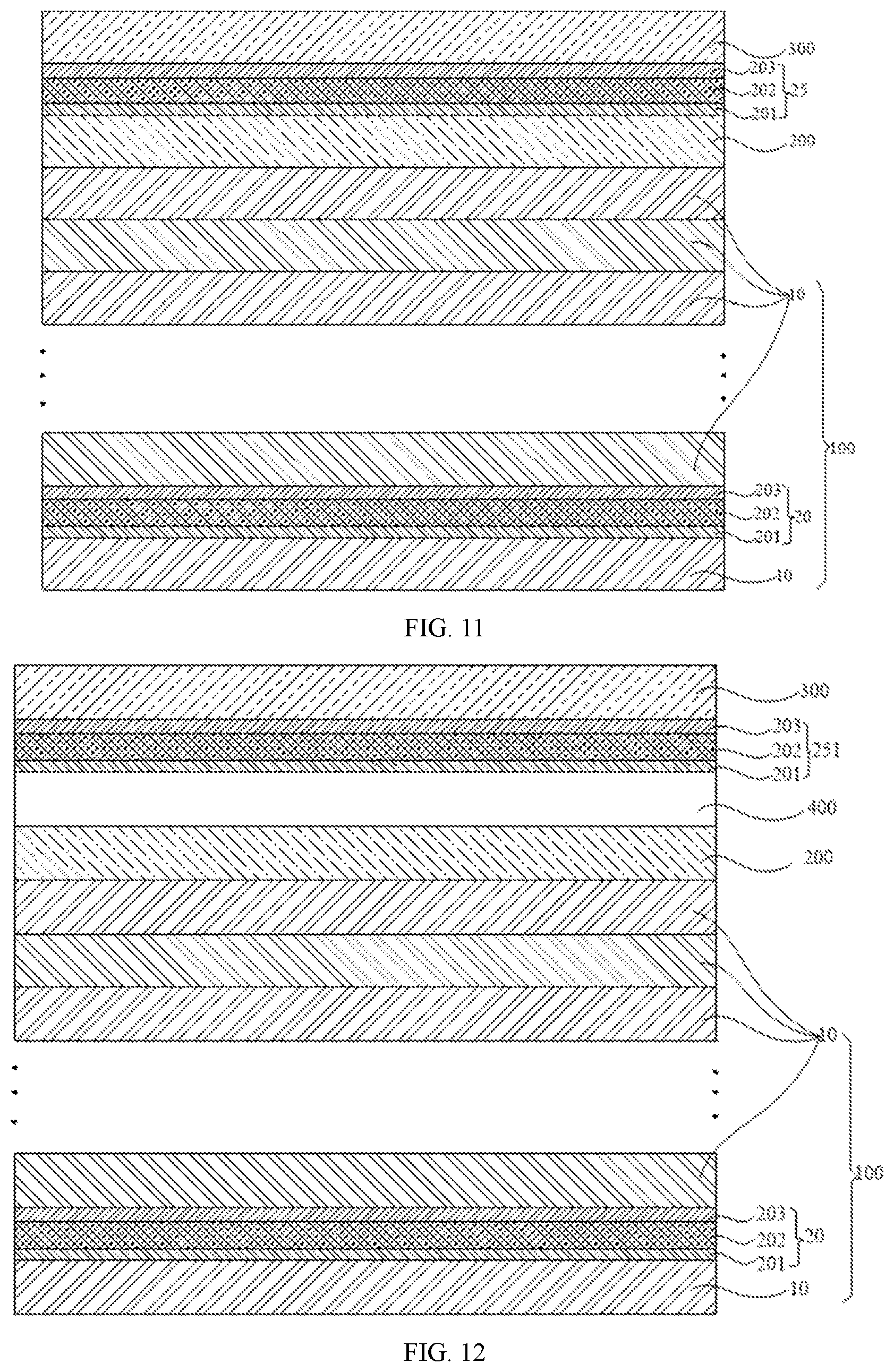 Patent US12588396 Figure 6 – Array substrate and display panel comprising light adjusting layer between transparent layers