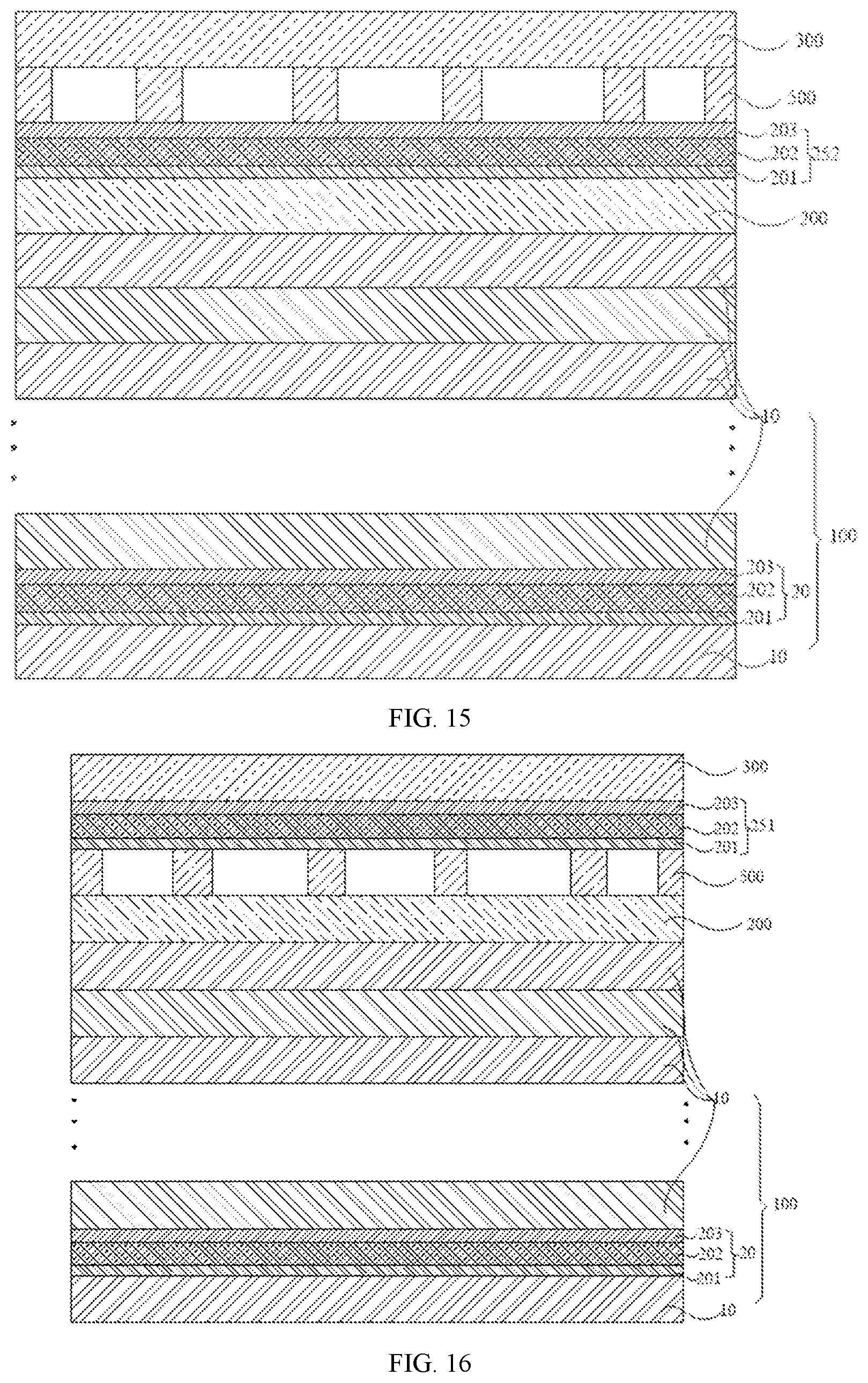 Patent US12588396 Figure 8 – Array substrate and display panel comprising light adjusting layer between transparent layers