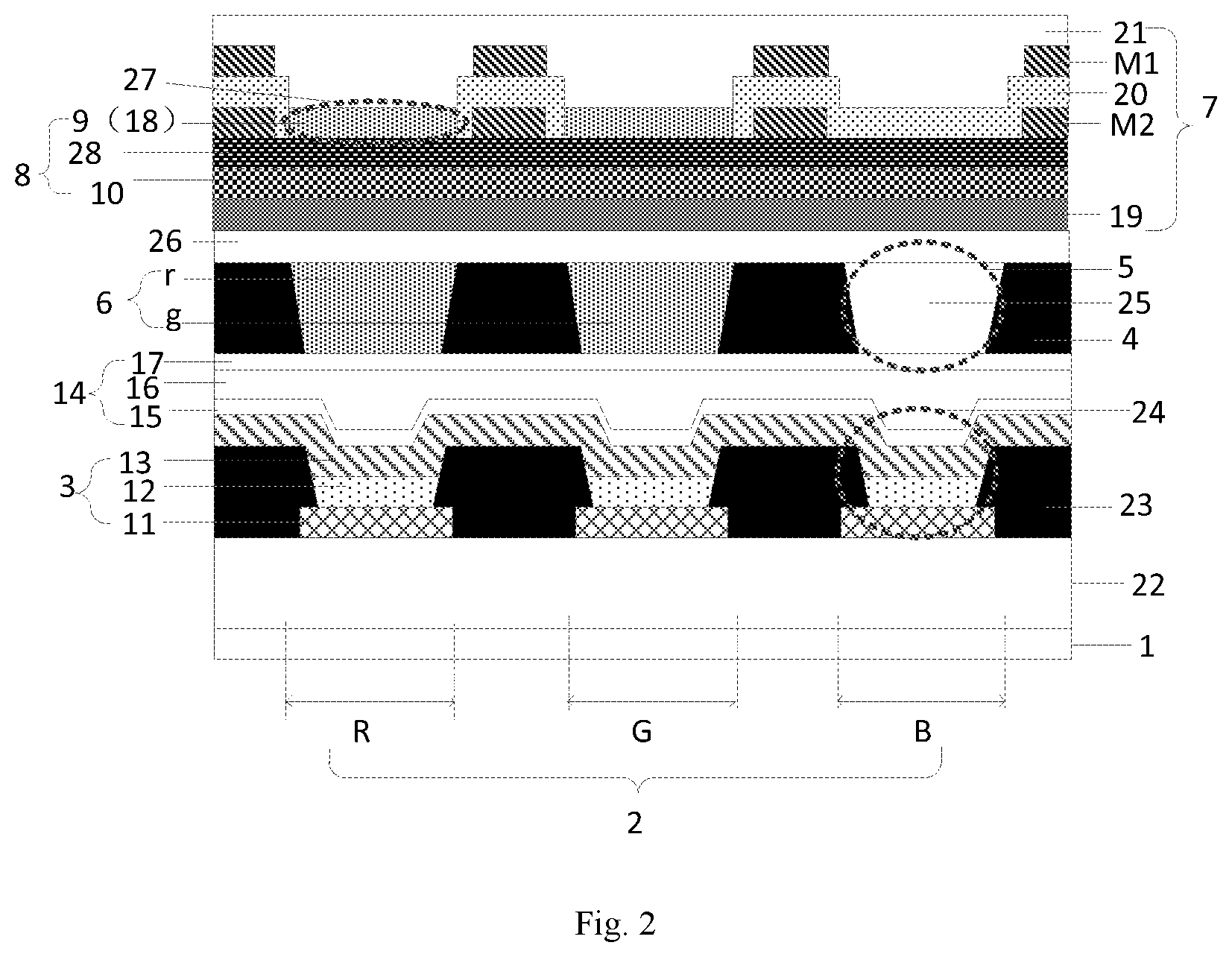 Patent US12588398 Figure 2 – Touch display panel and preparation method thereof, and display apparatus