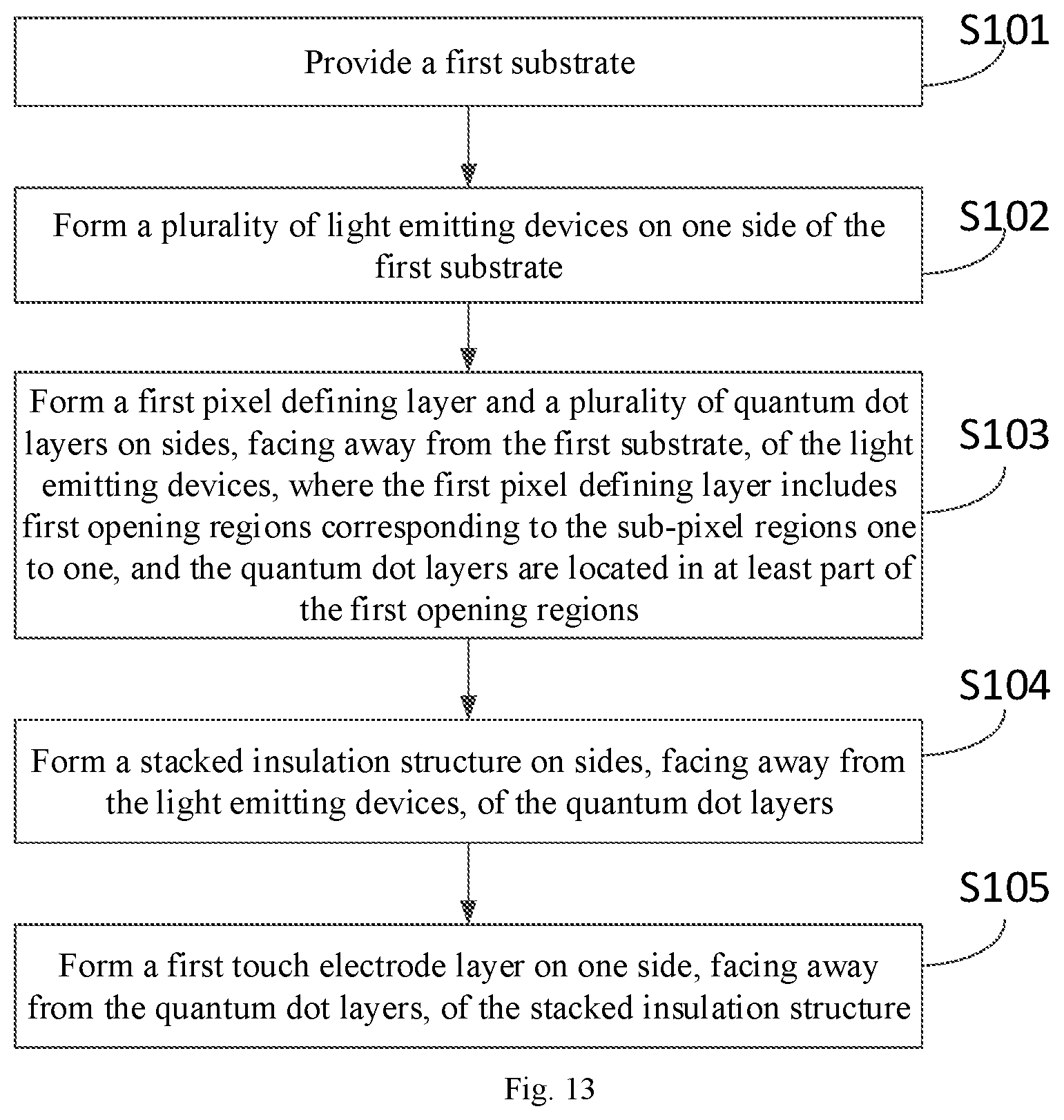 Patent US12588398 Figure 10 – Touch display panel and preparation method thereof, and display apparatus