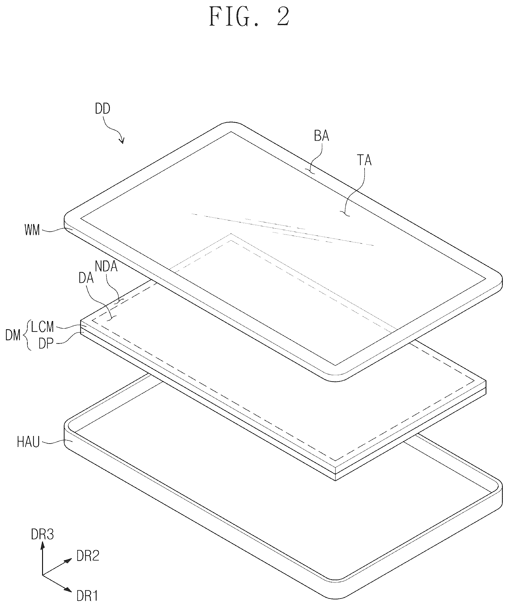 Patent US12588399 Figure 2 – Display device