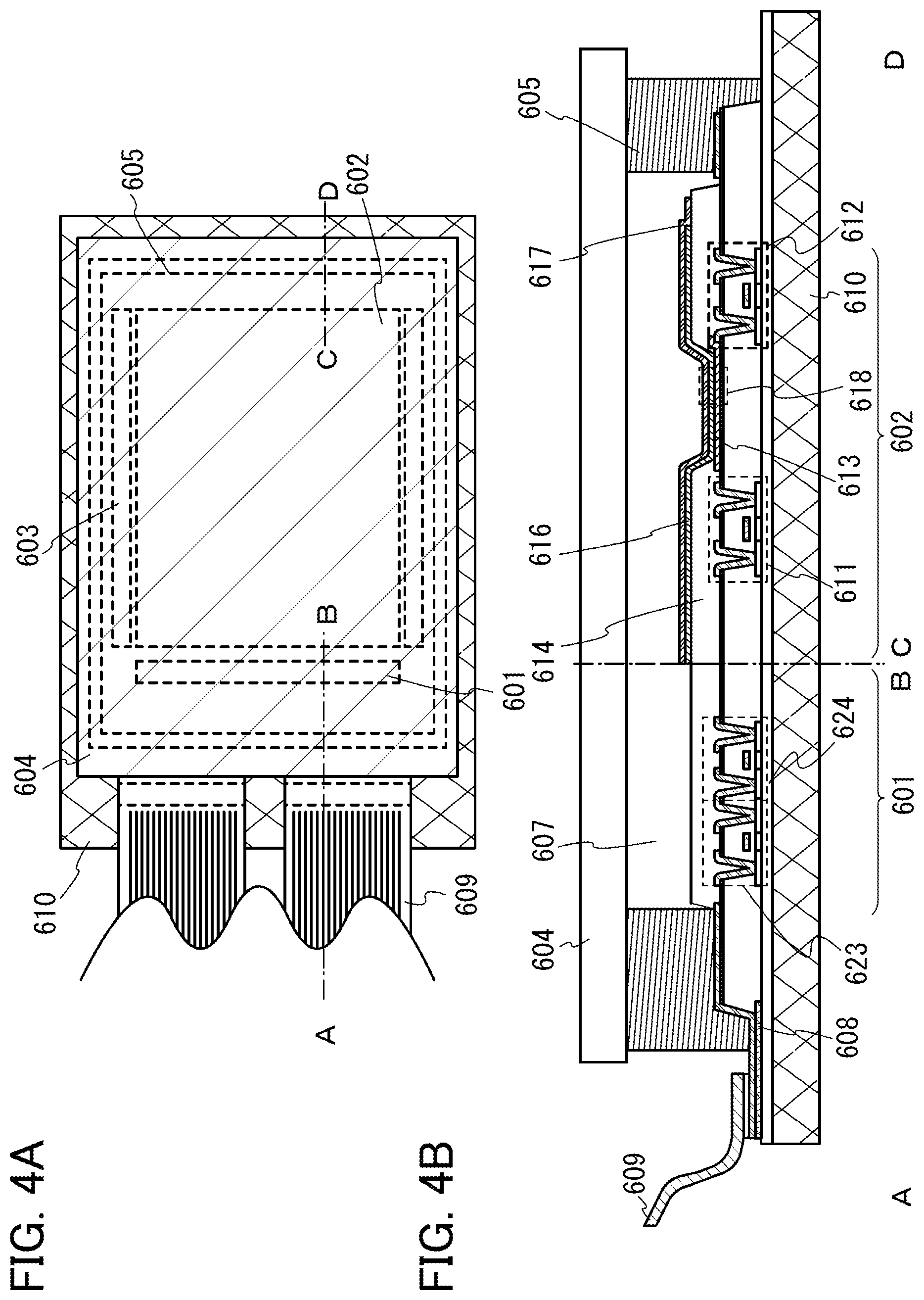 Patent US12588408 Figure 4 – Light-emitting element, light-emitting device, electronic device, and lighting device