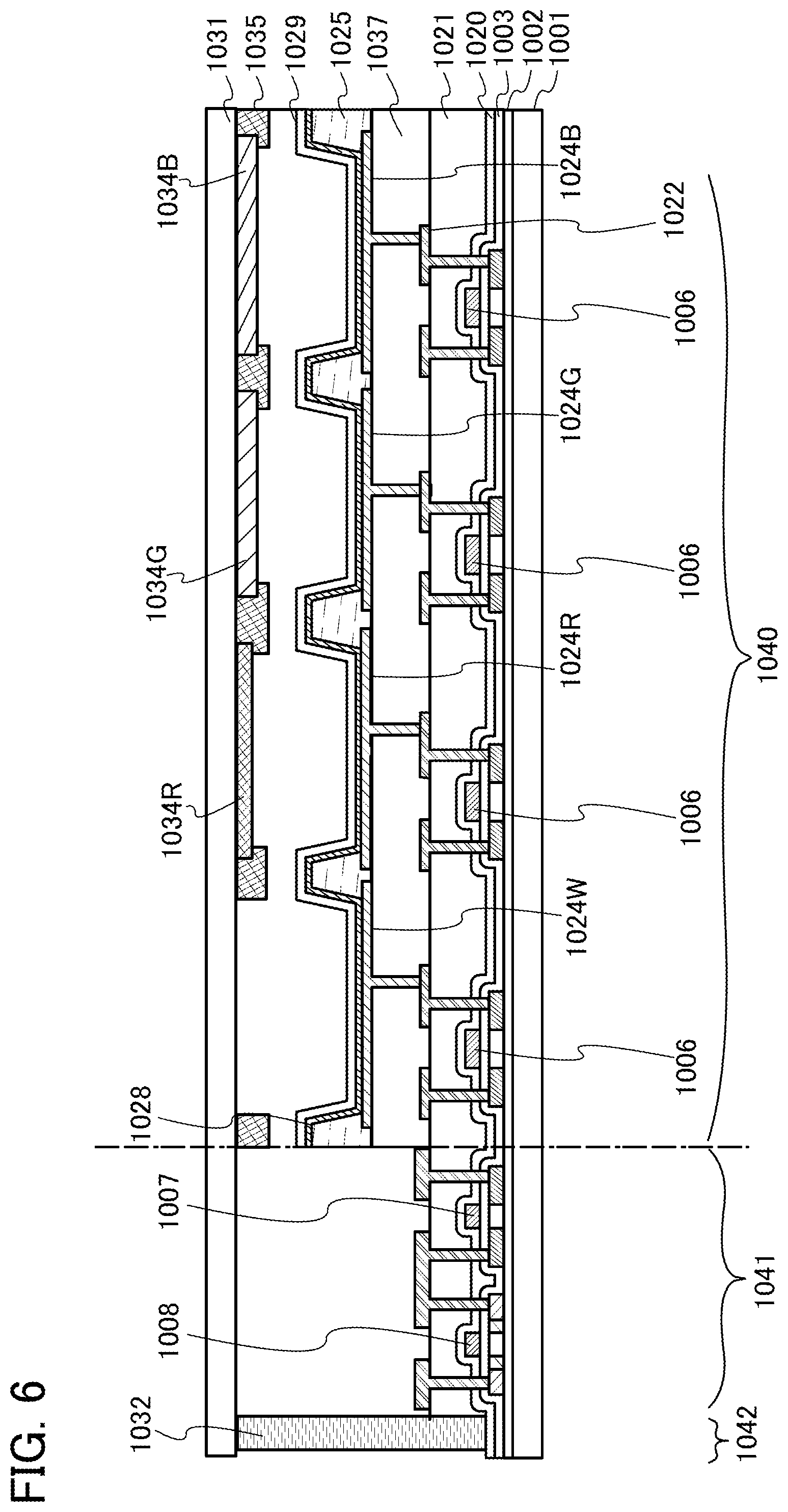 Patent US12588408 Figure 6 – Light-emitting element, light-emitting device, electronic device, and lighting device