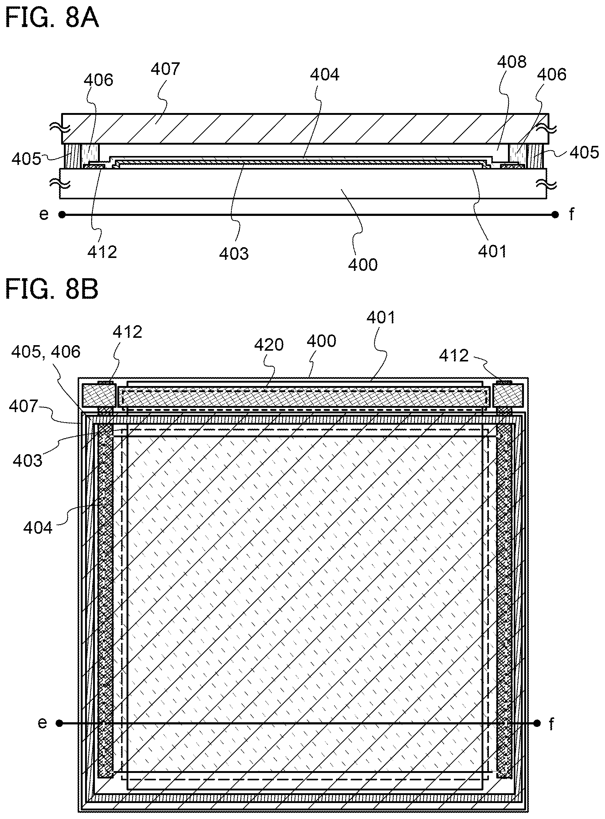Patent US12588408 Figure 8 – Light-emitting element, light-emitting device, electronic device, and lighting device