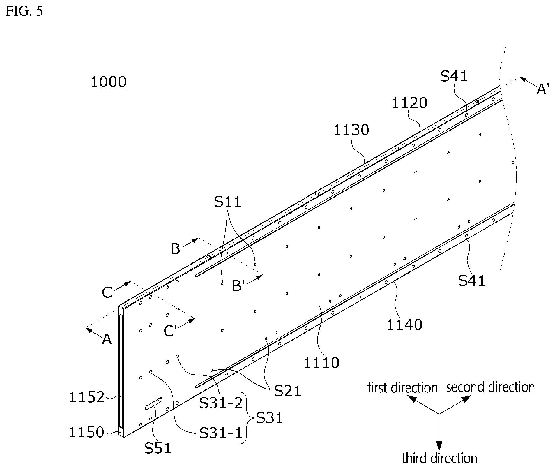 Patent US12588413 Figure 4 – Thermoelectric device