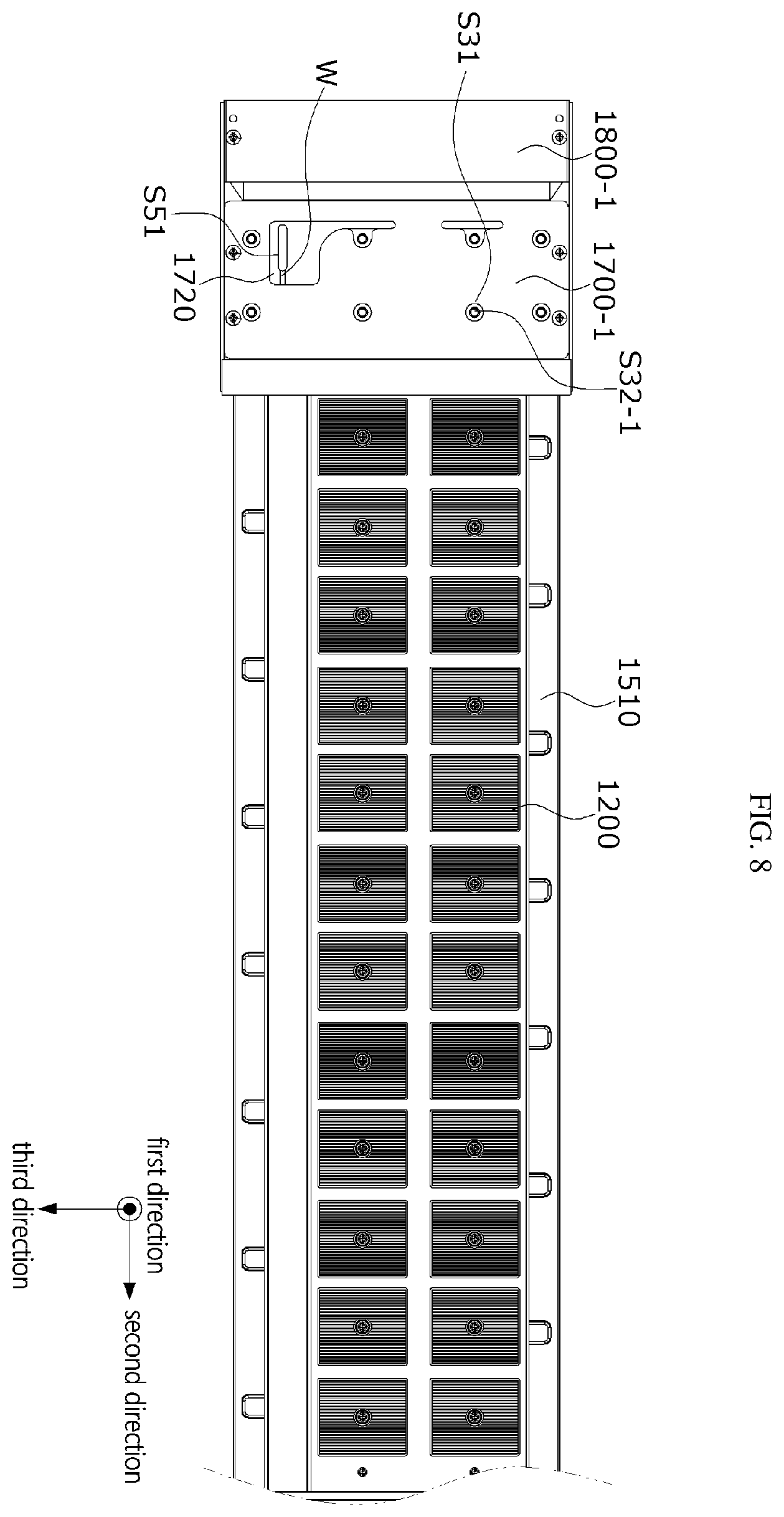 Patent US12588413 Figure 7 – Thermoelectric device