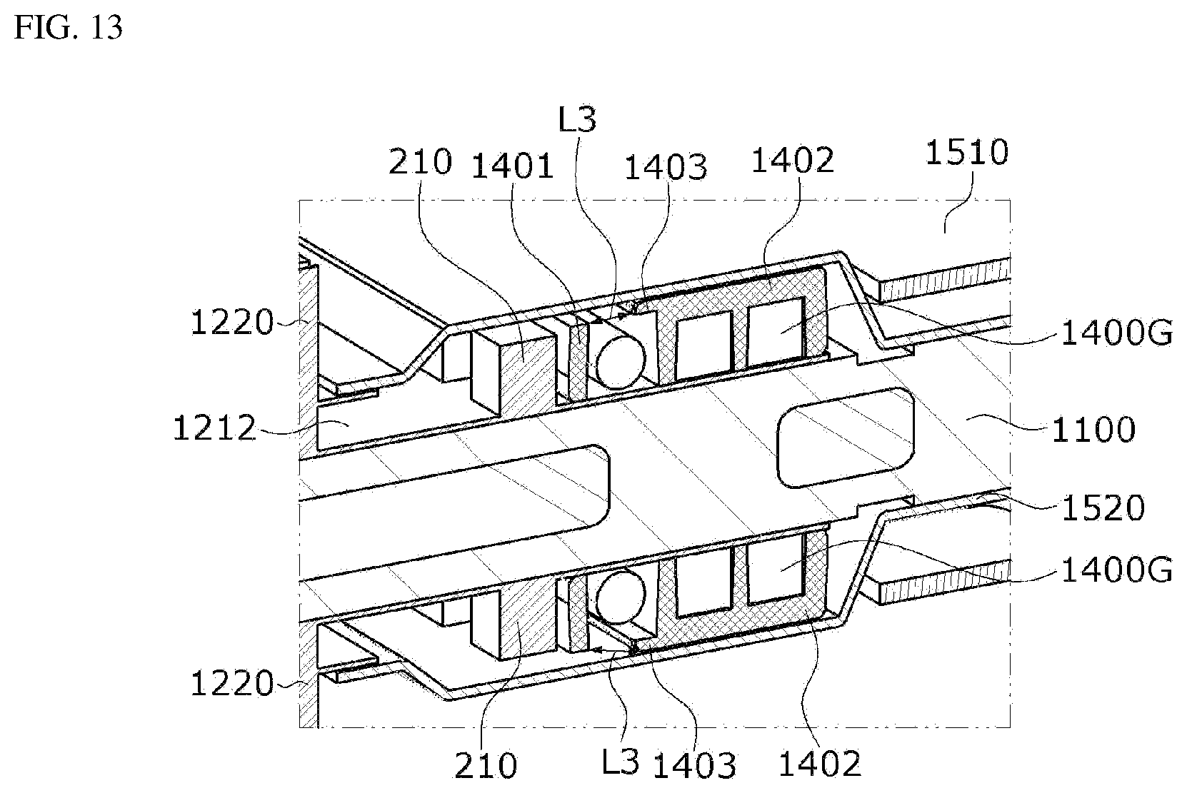 Patent US12588413 Figure 12 – Thermoelectric device