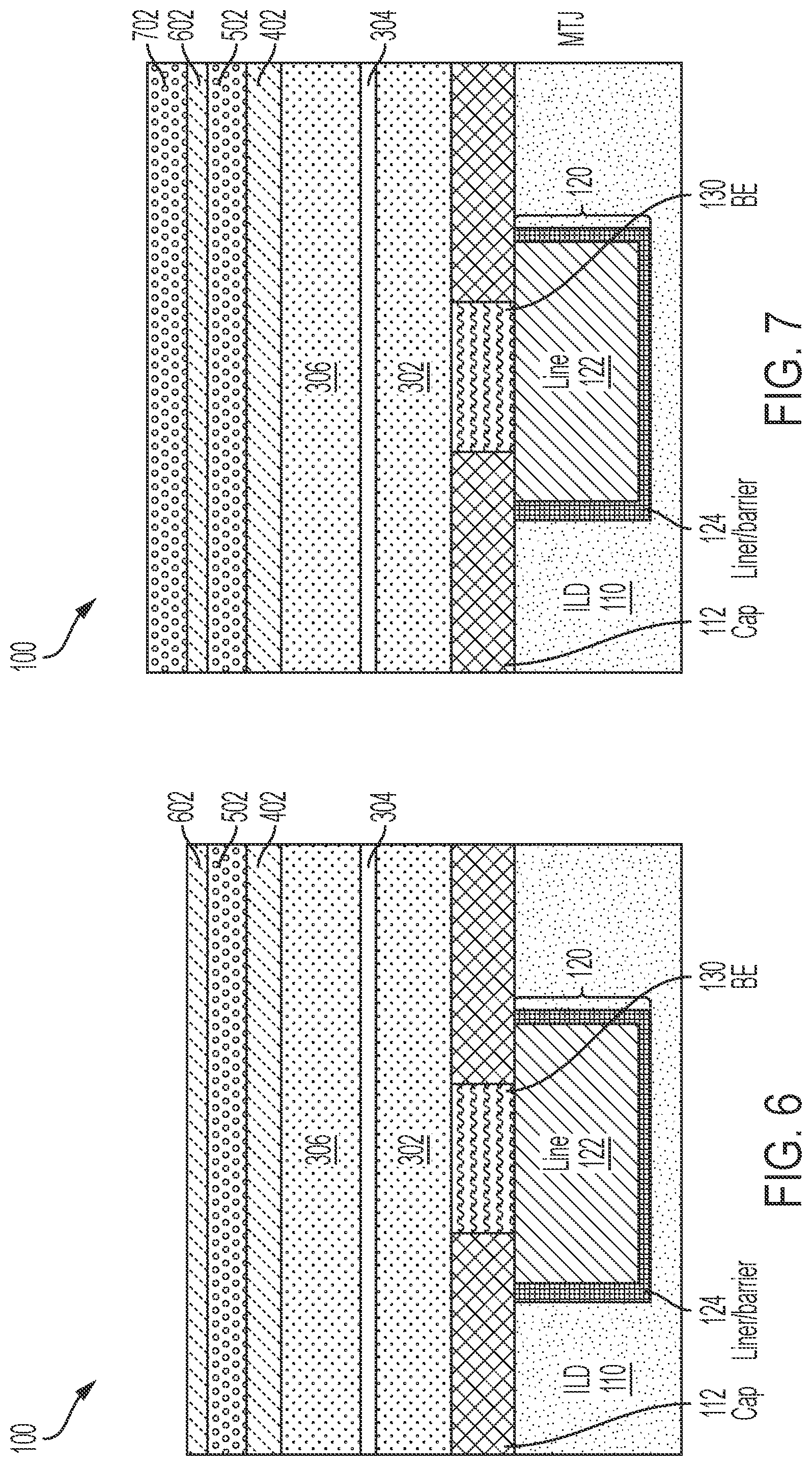 Patent US12588421 Figure 4 – Memory element with a hardmask stack having different stress levels
