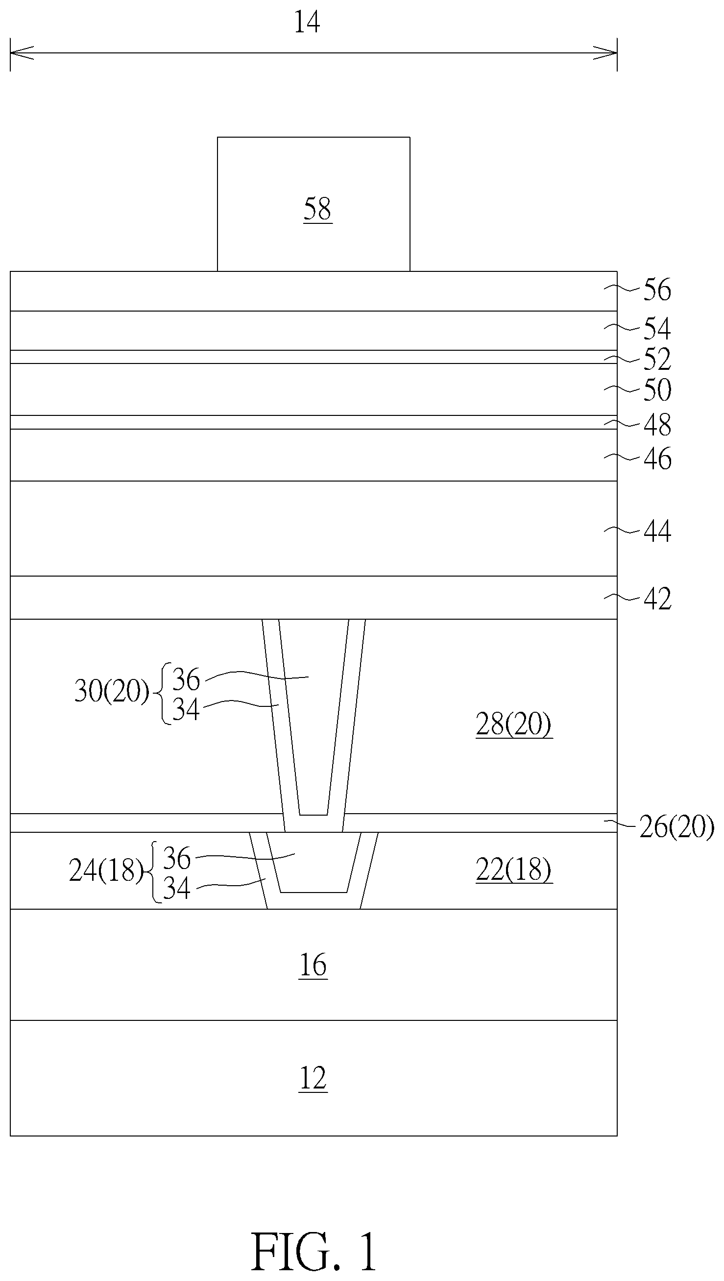 Patent US12588422 Figure 1 – Semiconductor device and method for fabricating the same