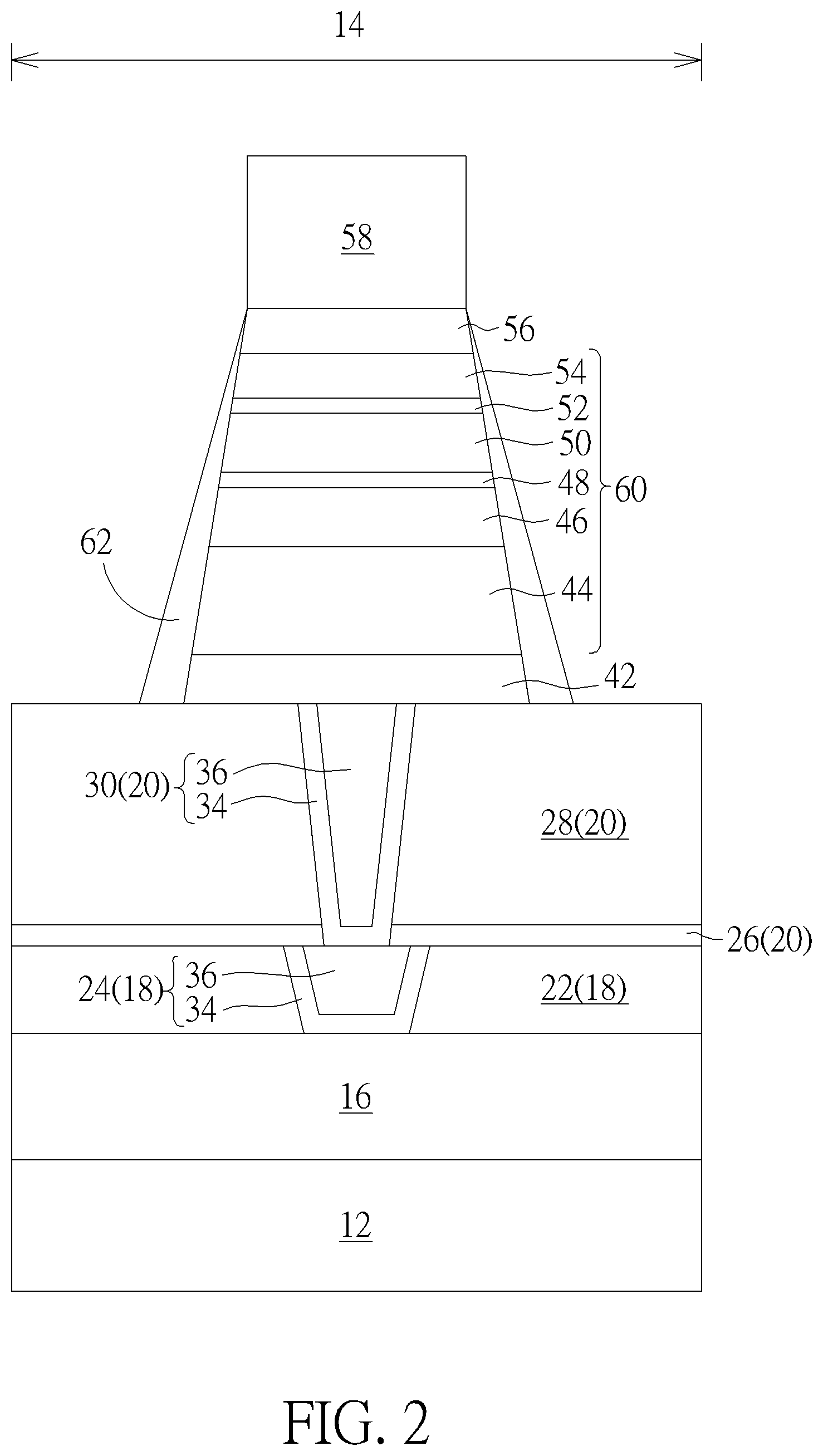 Patent US12588422 Figure 2 – Semiconductor device and method for fabricating the same