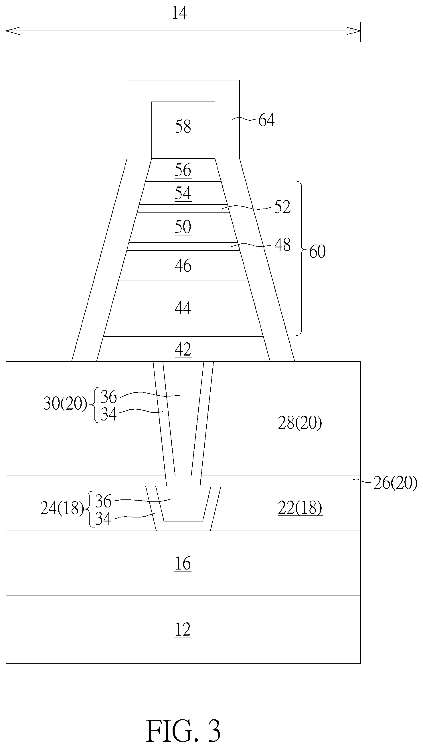 Patent US12588422 Figure 3 – Semiconductor device and method for fabricating the same