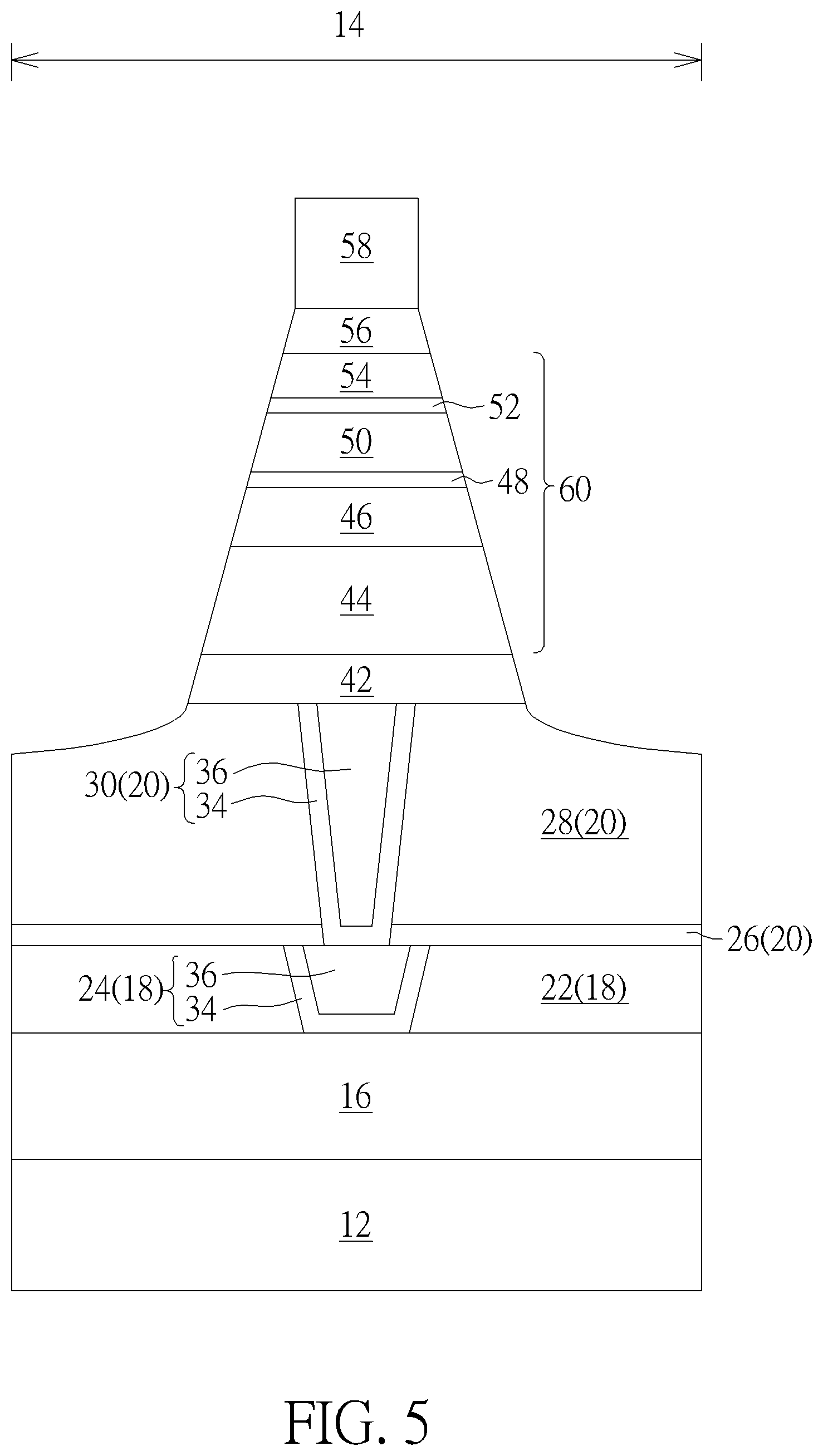 Patent US12588422 Figure 5 – Semiconductor device and method for fabricating the same