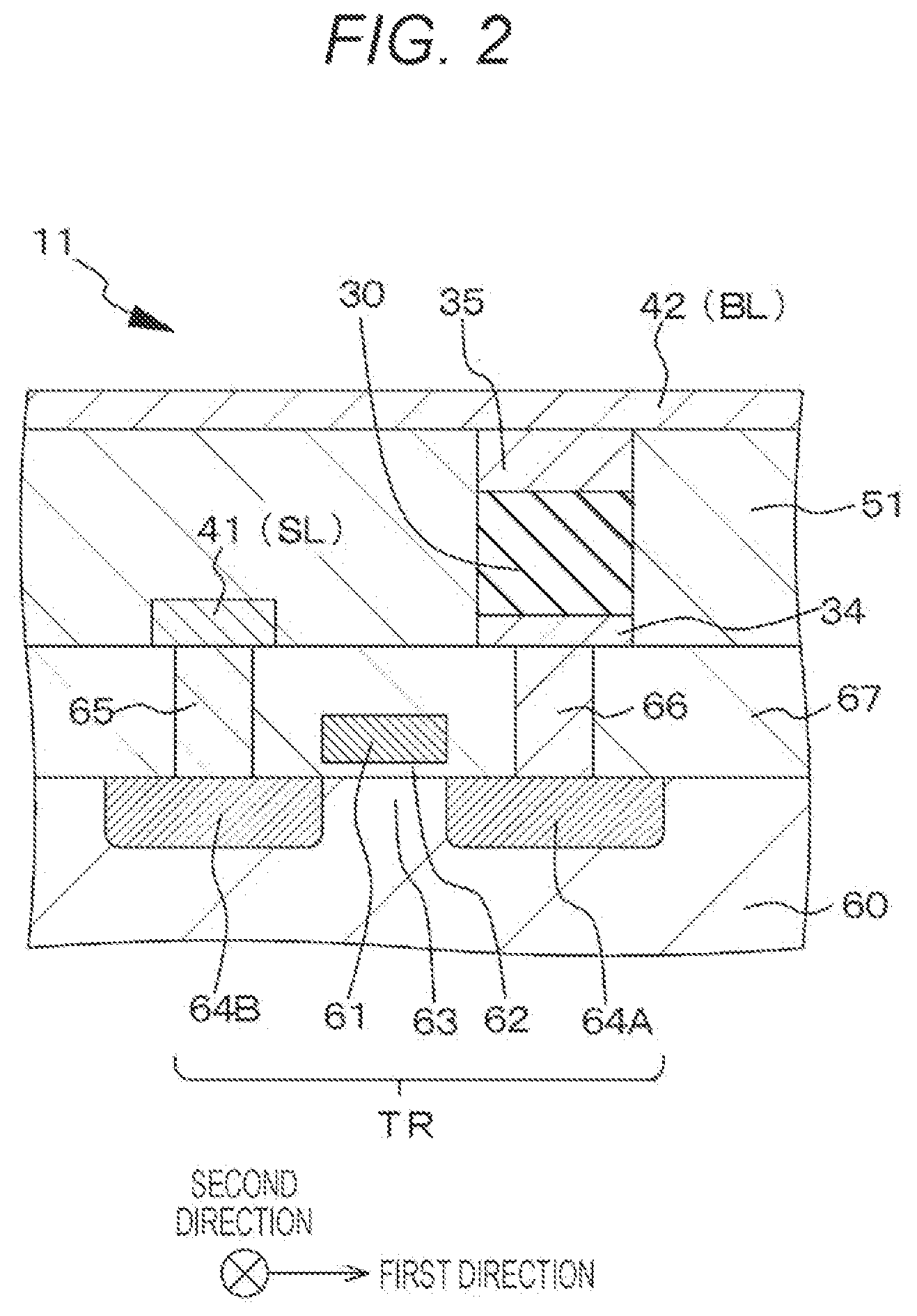 Patent US12588424 Figure 2 – Nonvolatile memory element and method for manufacturing the same