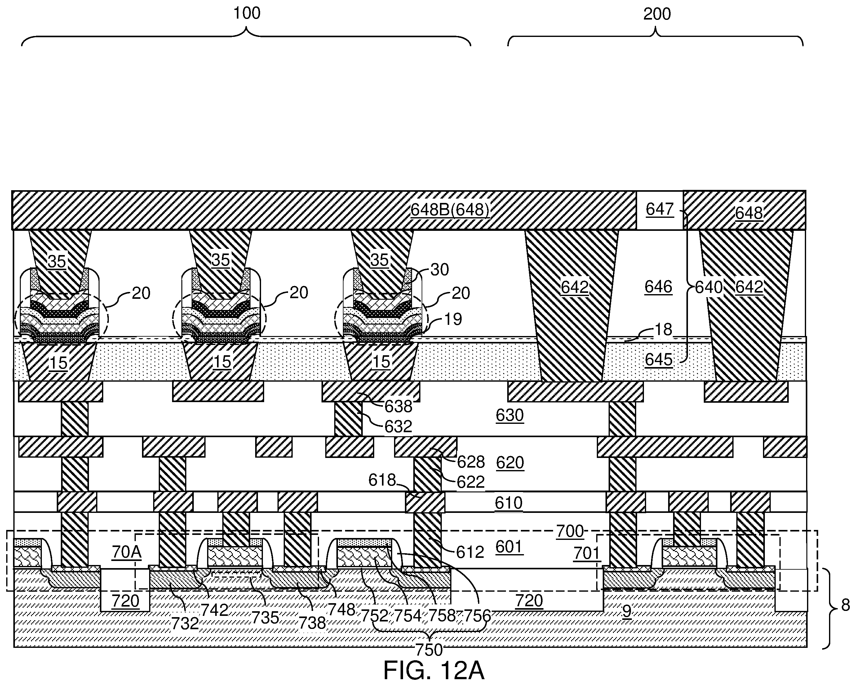 Patent US12588429 Figure 17 – Resistive memory device including a silicon oxide base spacer and methods for forming the same