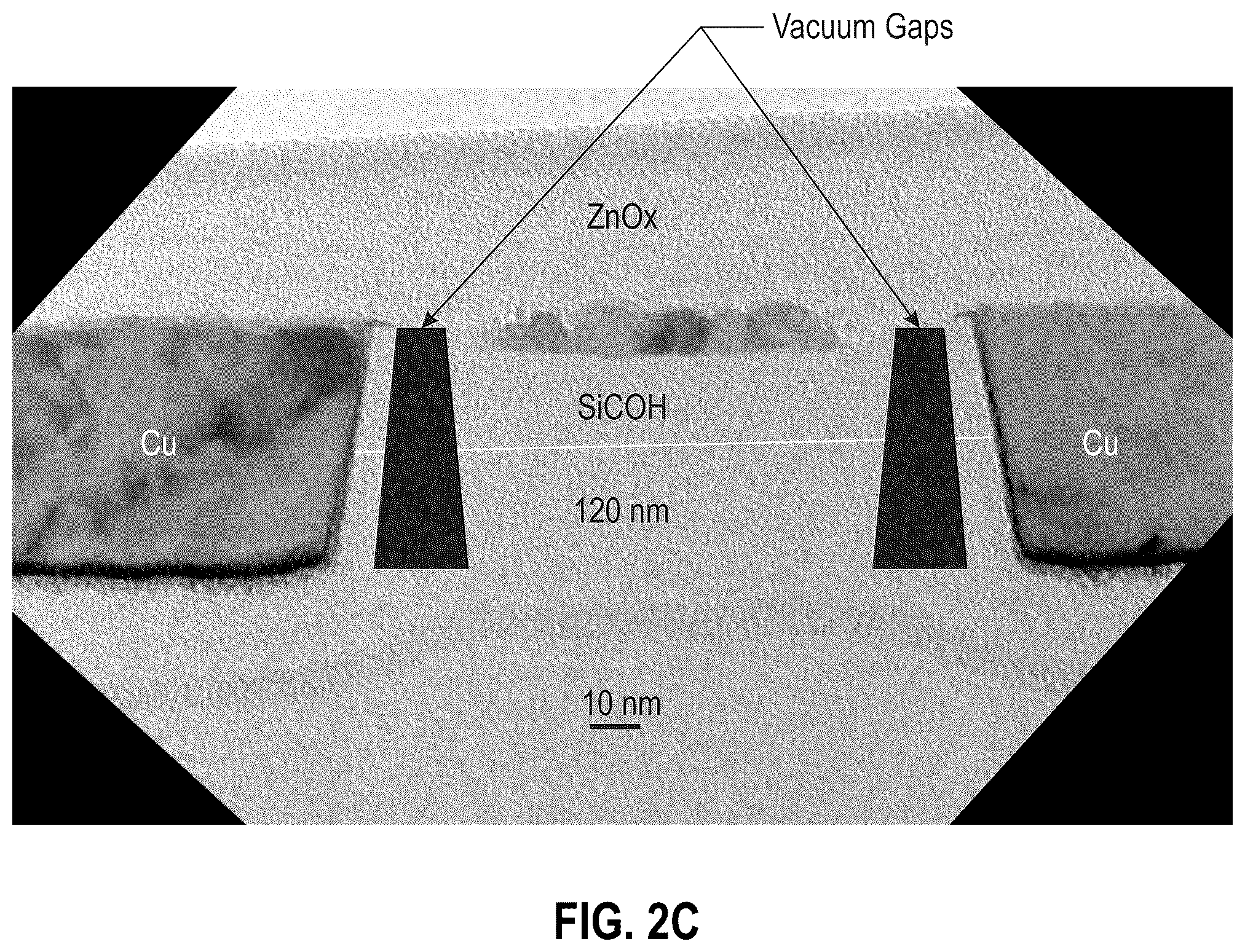 Patent US12588436 Figure 5 – Area selective deposition of hardmasks for vacuum gap formation