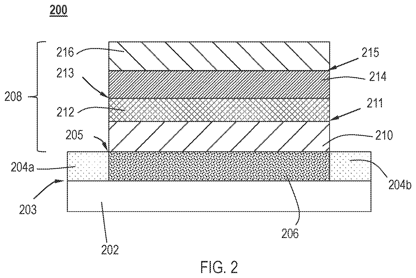 Patent US12588437 Figure 2 – Integrated dipole region for transistor