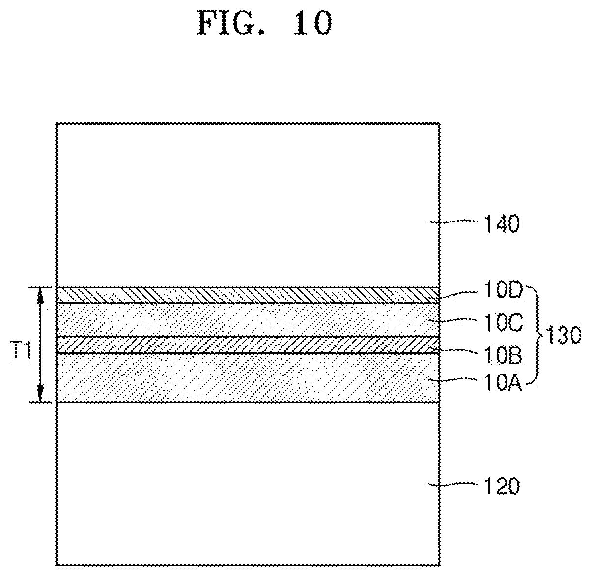 Patent US12588438 Figure 10 – Layer structures including dielectric layer, methods of manufacturing dielectric layer, electronic device including dielectric layer, and electronic apparatus including electronic device