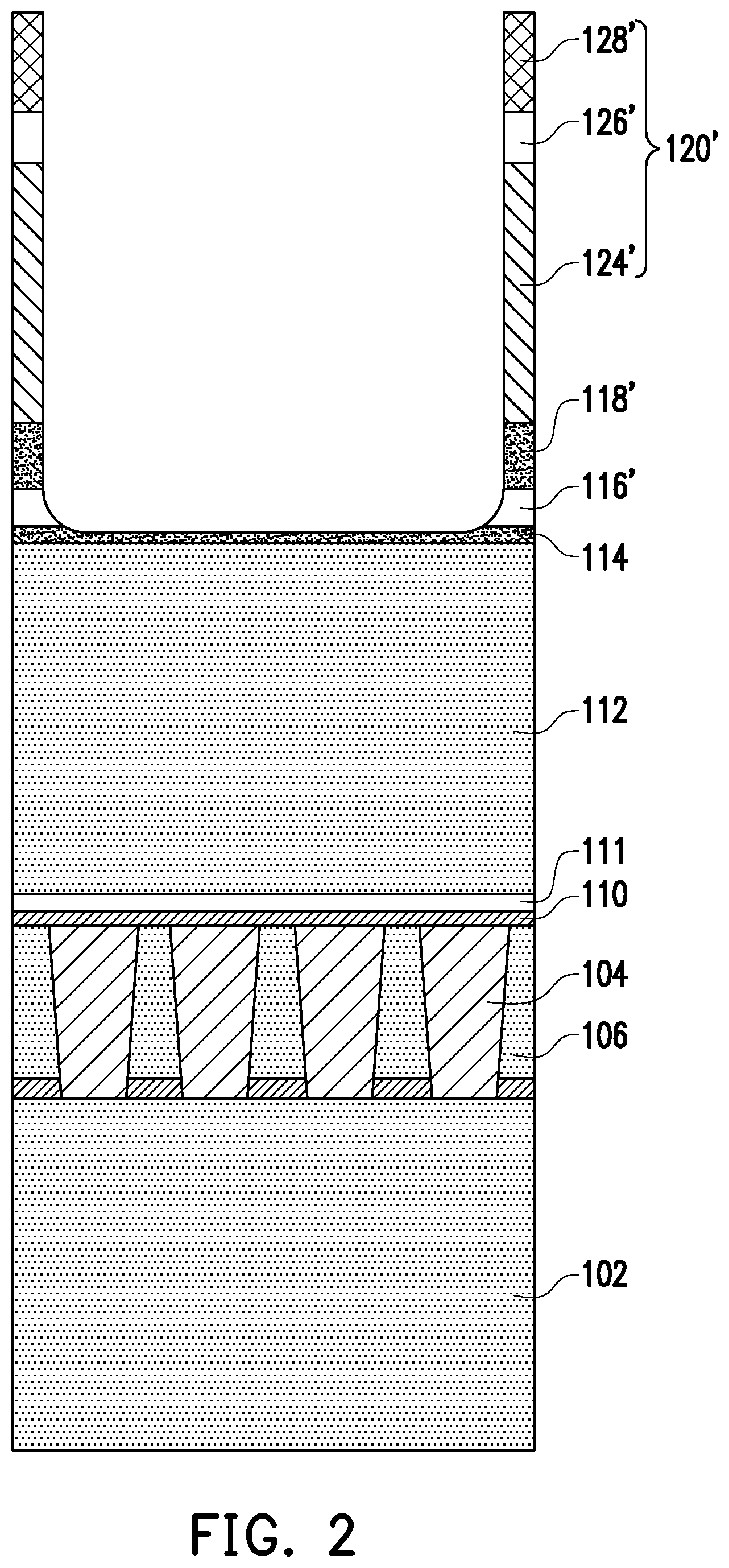 Patent US12588441 Figure 2 – Semiconductor device including dual damascene structure and method for fabricating the same