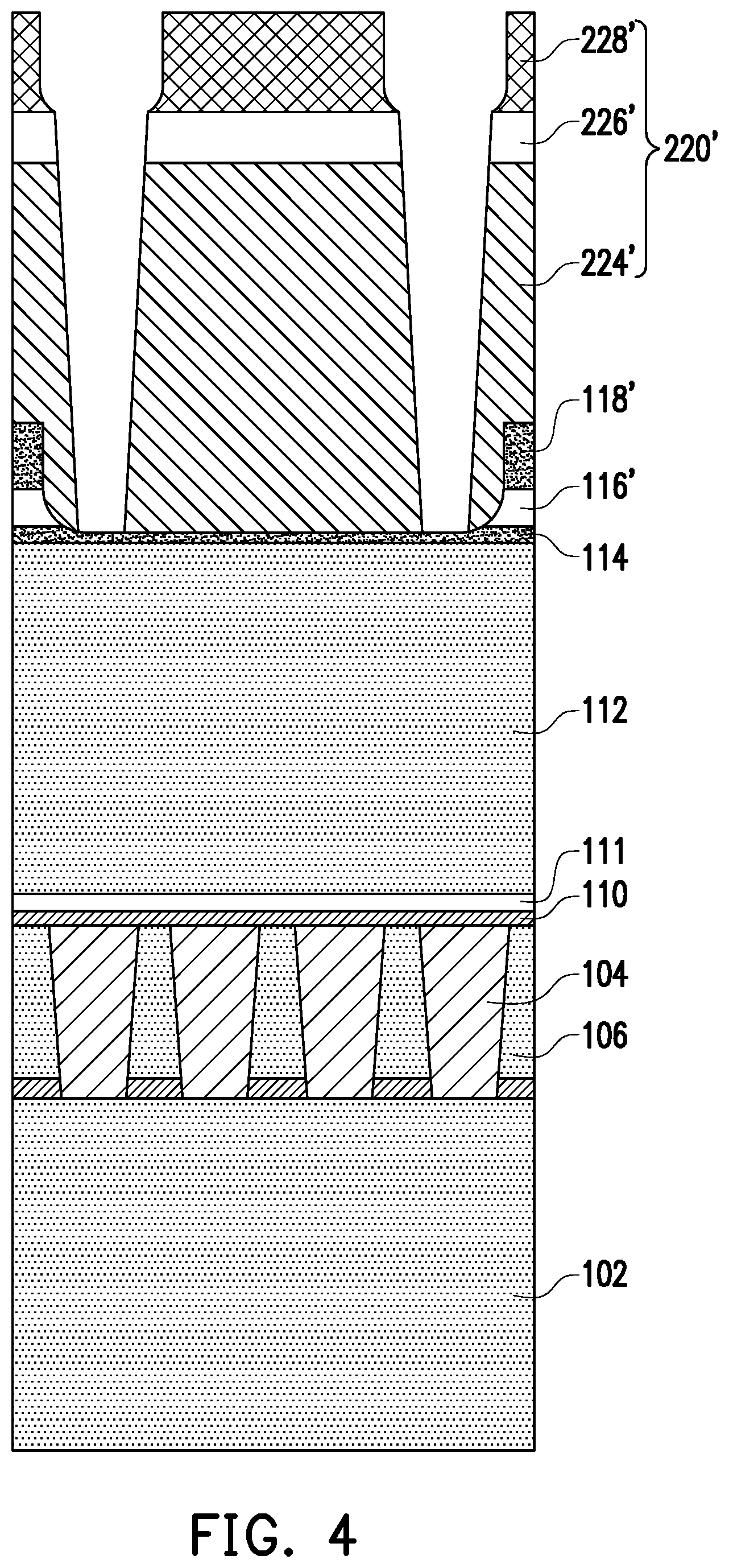 Patent US12588441 Figure 4 – Semiconductor device including dual damascene structure and method for fabricating the same