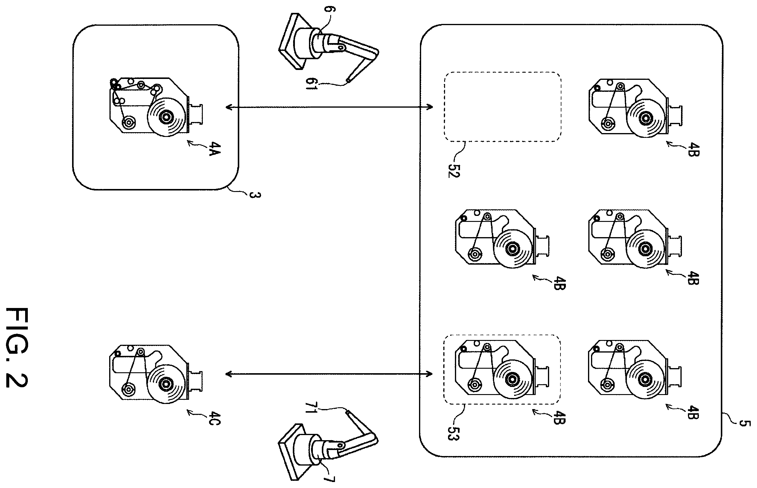Patent US12588458 Figure 2 – Tape affixing apparatus and tape magazine