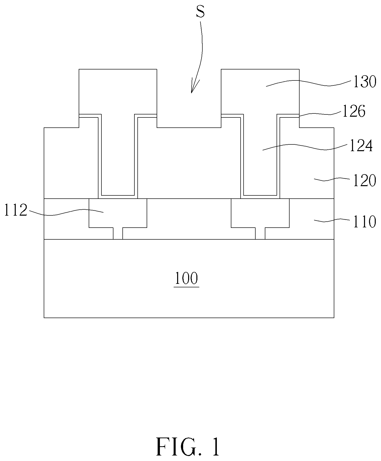 Patent US12588462 — Semiconductor structure and fabrication method thereof — Figure 1