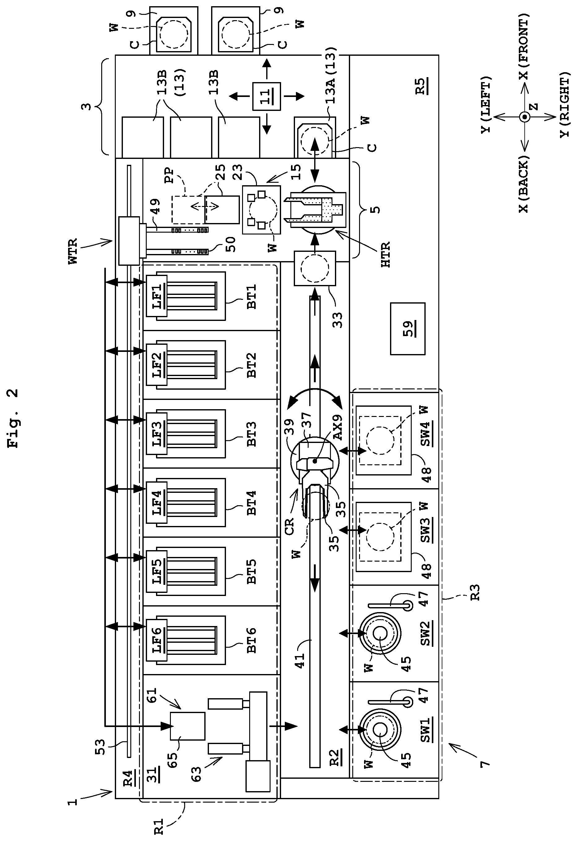 Patent US12588465 Figure 2 – Substrate treating apparatus