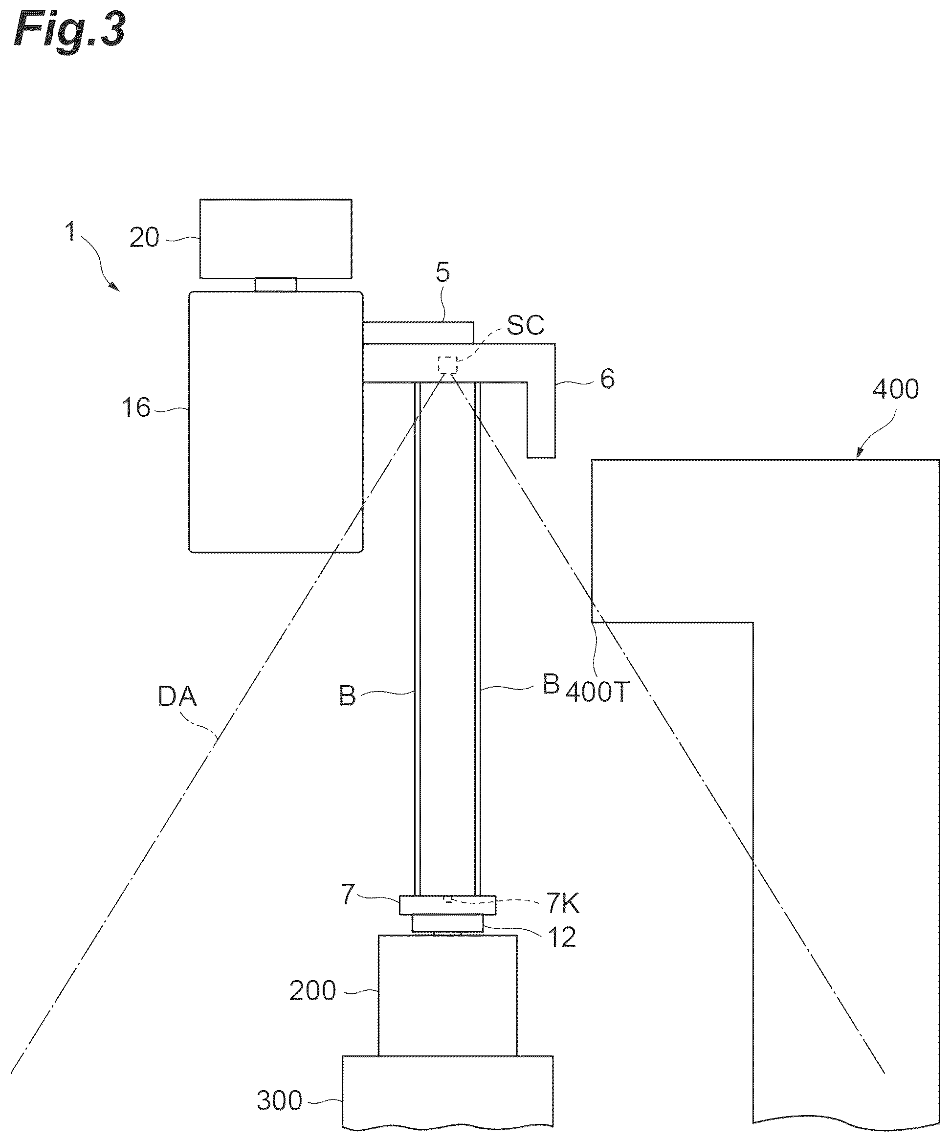 Patent US12588468 Figure 3 – Overhead transport vehicle