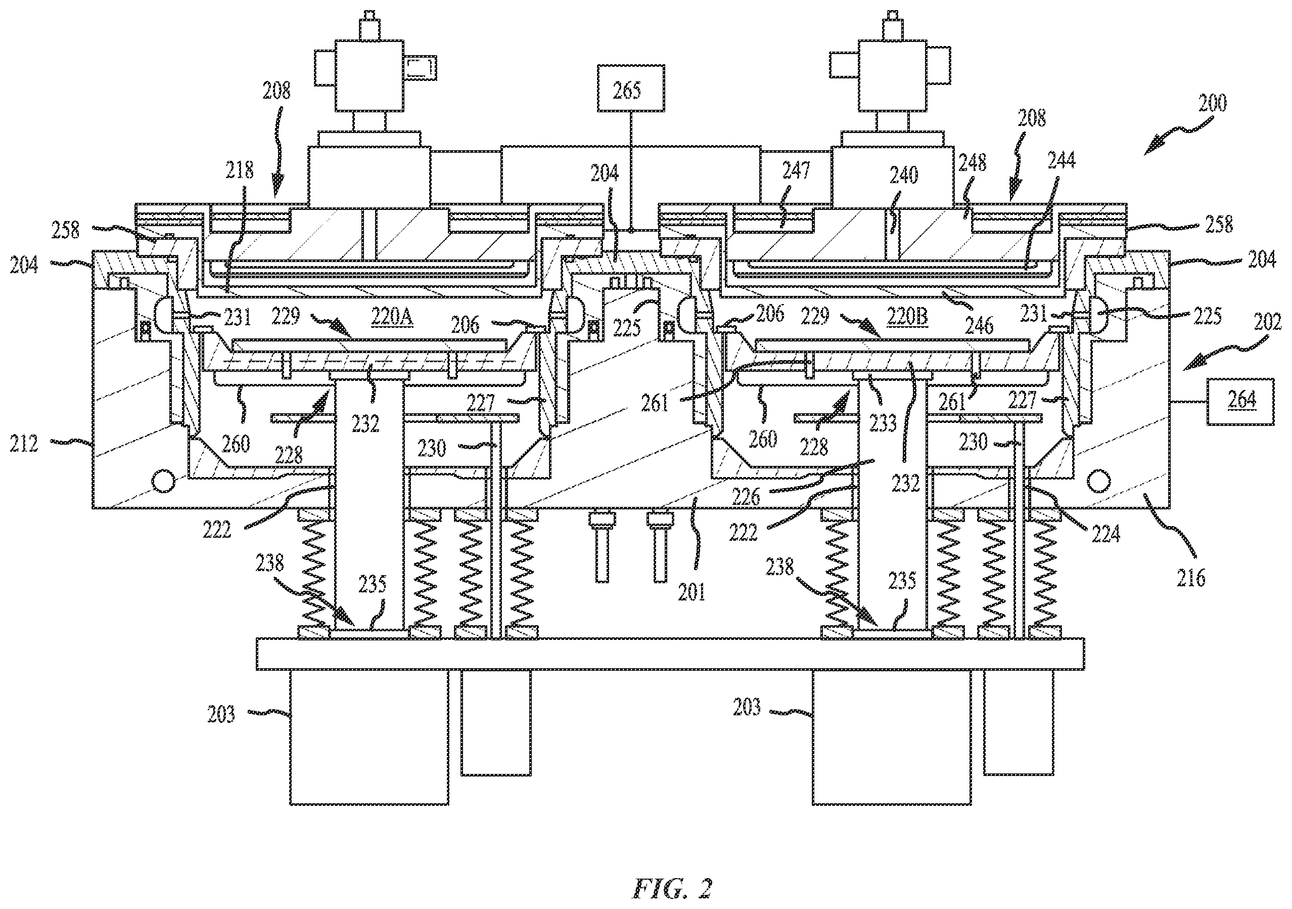 Patent US12588469 Figure 2 – Bipolar electrostatic chuck electrode with self-induced DC voltage
