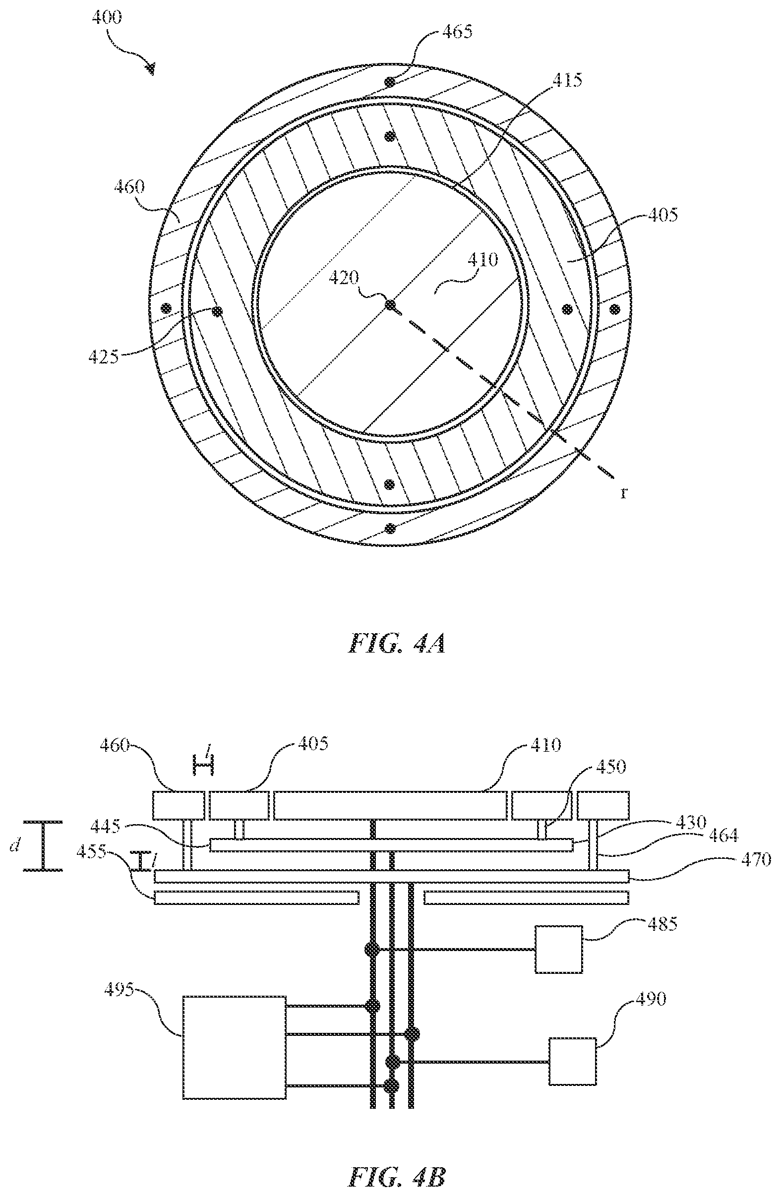 Patent US12588469 Figure 4 – Bipolar electrostatic chuck electrode with self-induced DC voltage