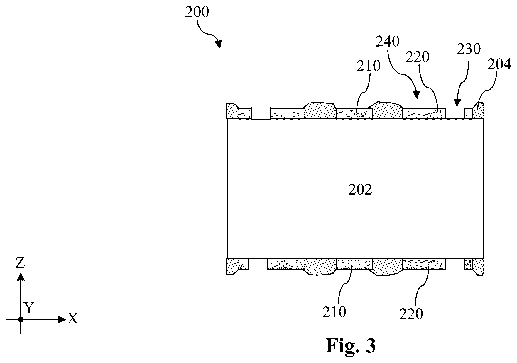 Patent US12588472 Figure 3 – Via accuracy measurement