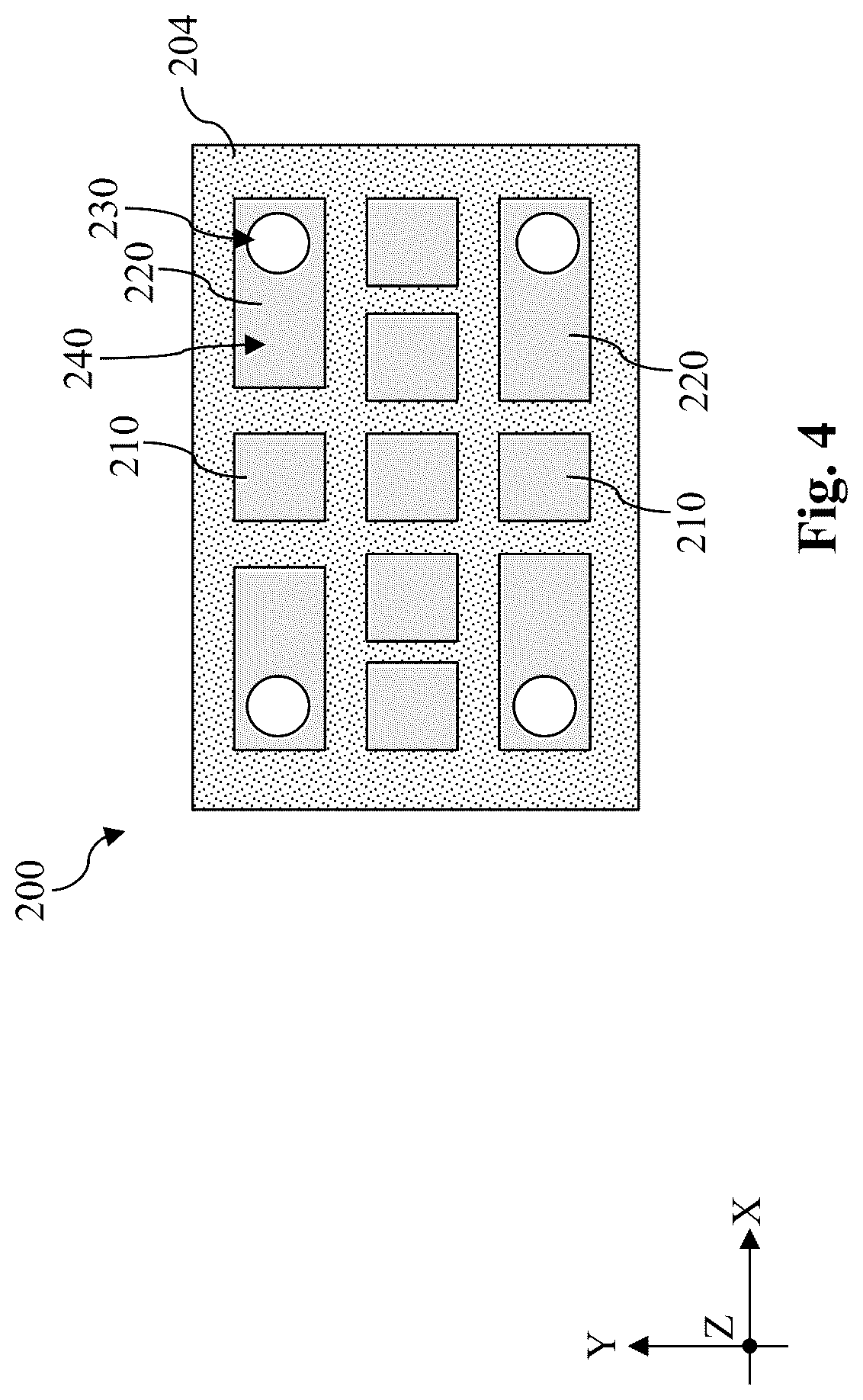 Patent US12588472 Figure 4 – Via accuracy measurement