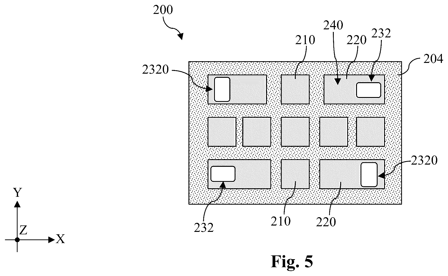 Patent US12588472 Figure 5 – Via accuracy measurement