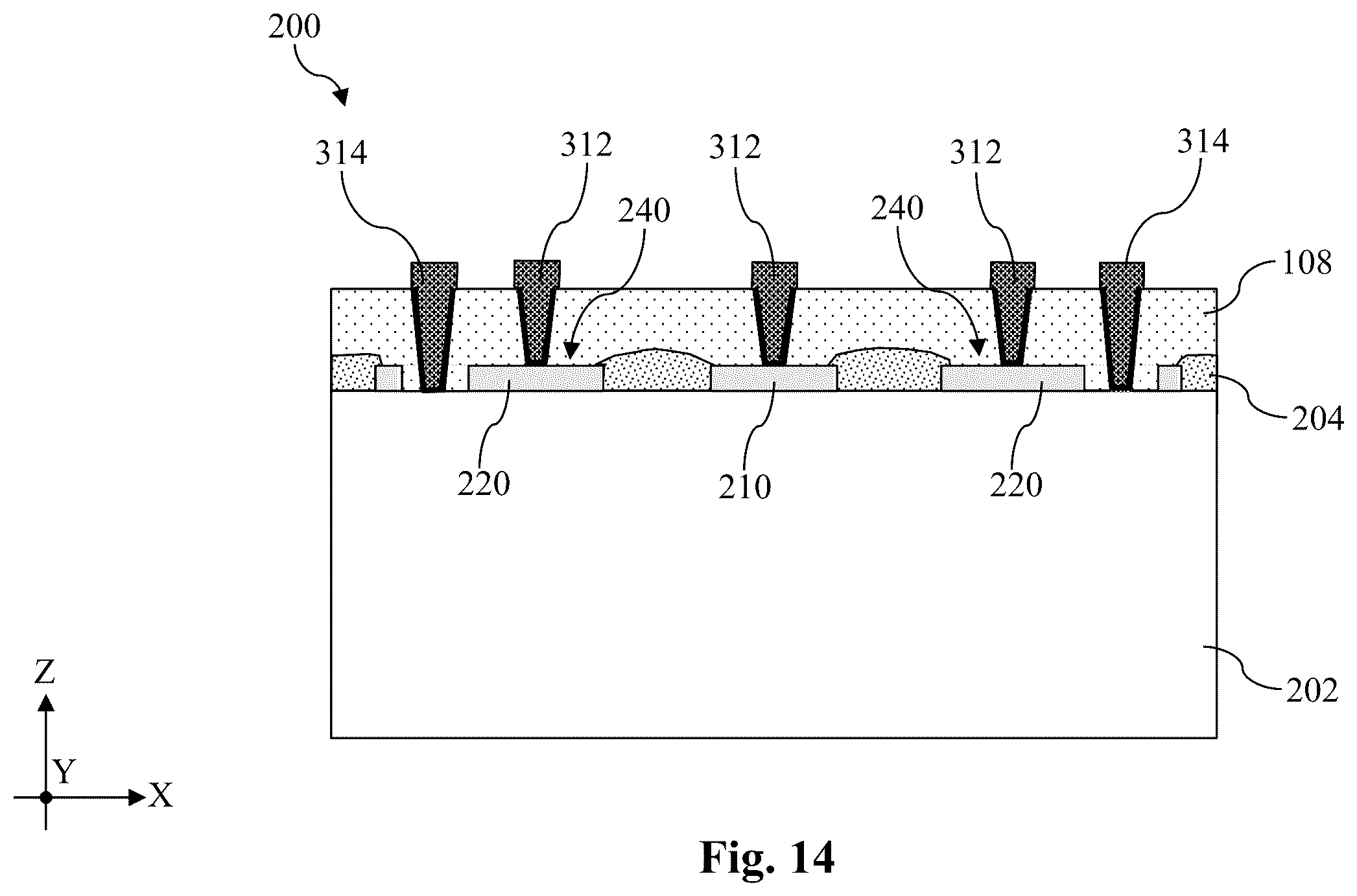 Patent US12588472 Figure 14 – Via accuracy measurement