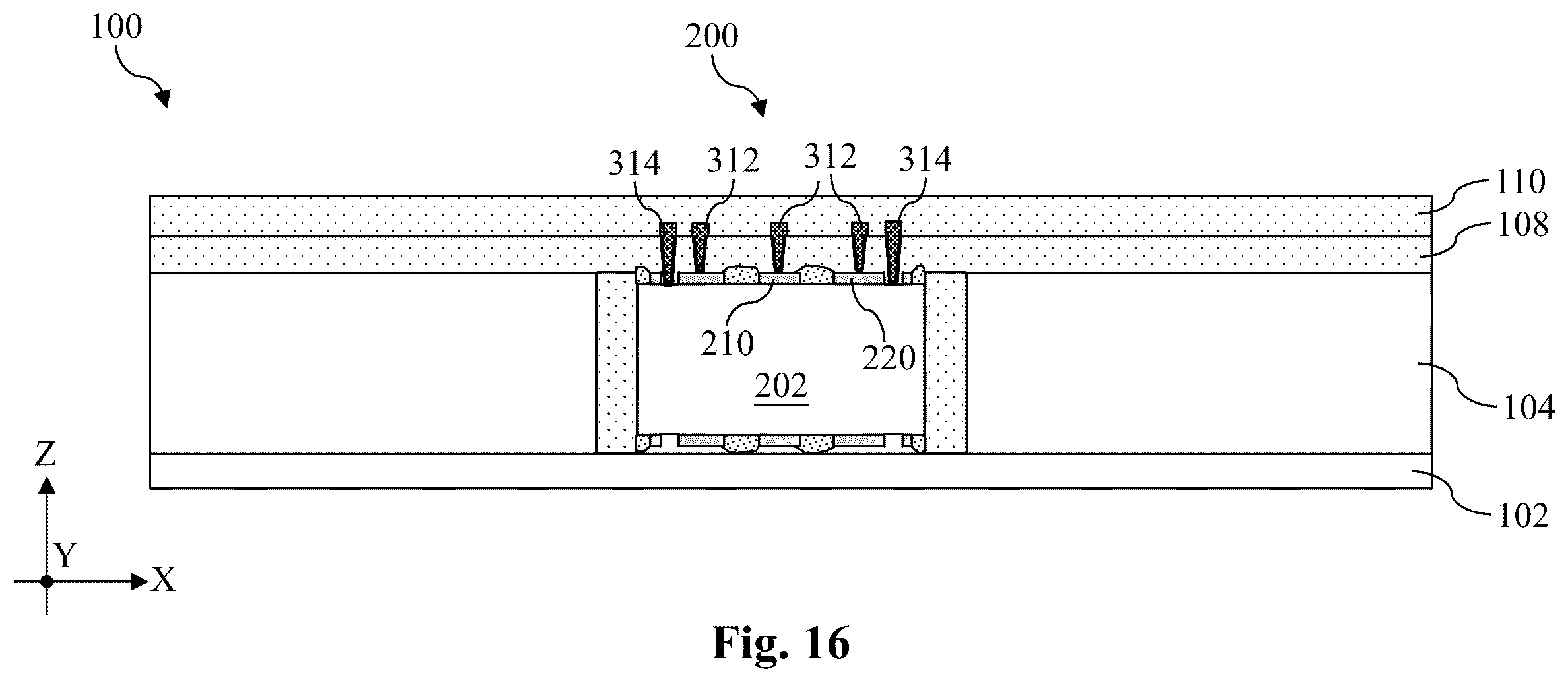 Patent US12588472 Figure 16 – Via accuracy measurement