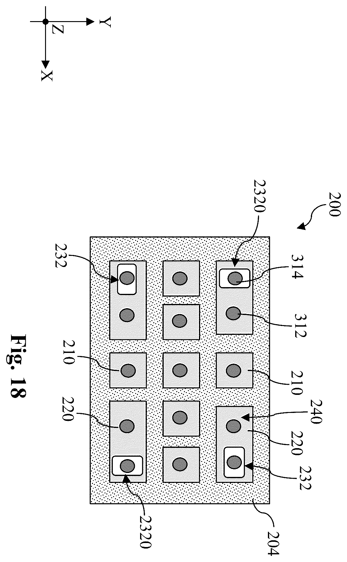 Patent US12588472 Figure 18 – Via accuracy measurement
