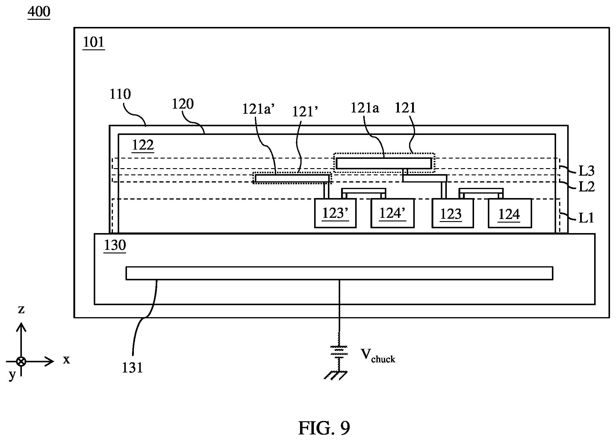 Patent US12588473 Figure 9 – Device, system and method for voltage generating