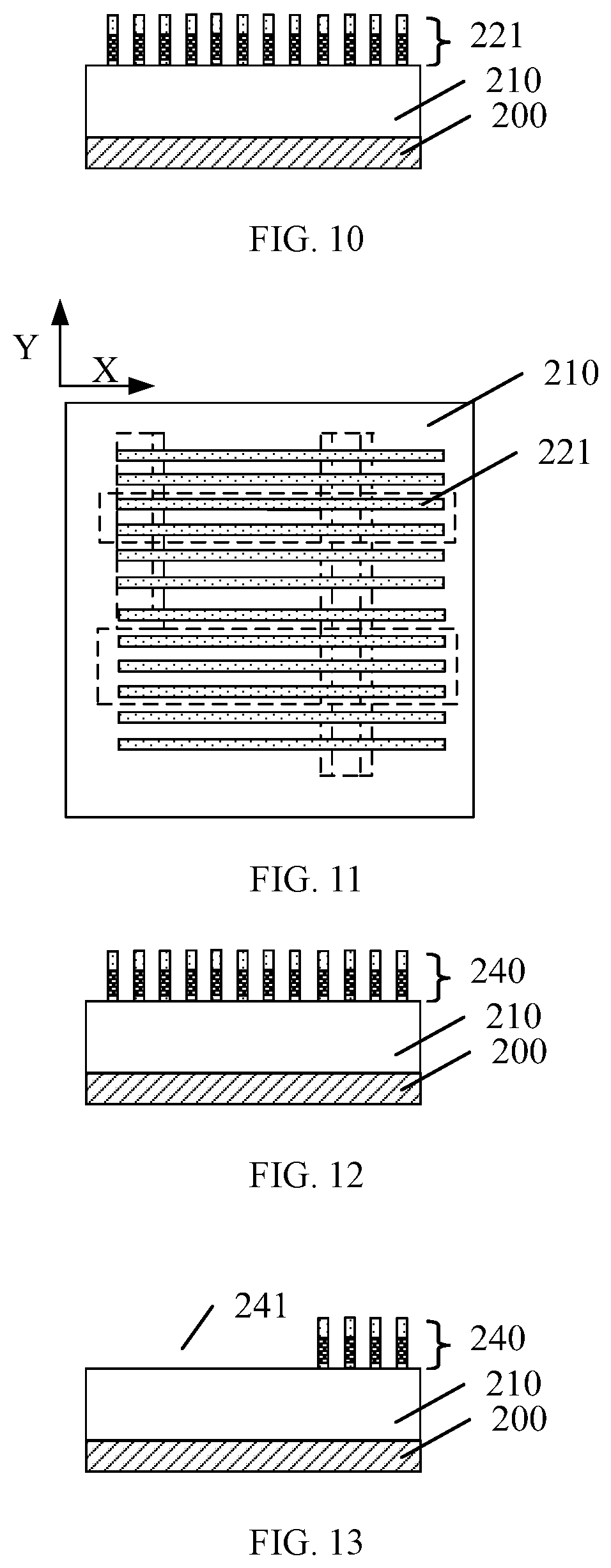 Patent US12588477 Figure 4 – Method of etching a semiconductor device by etching initial mask structures at a region having an extension direction different from the extension direction of the initial mask structures