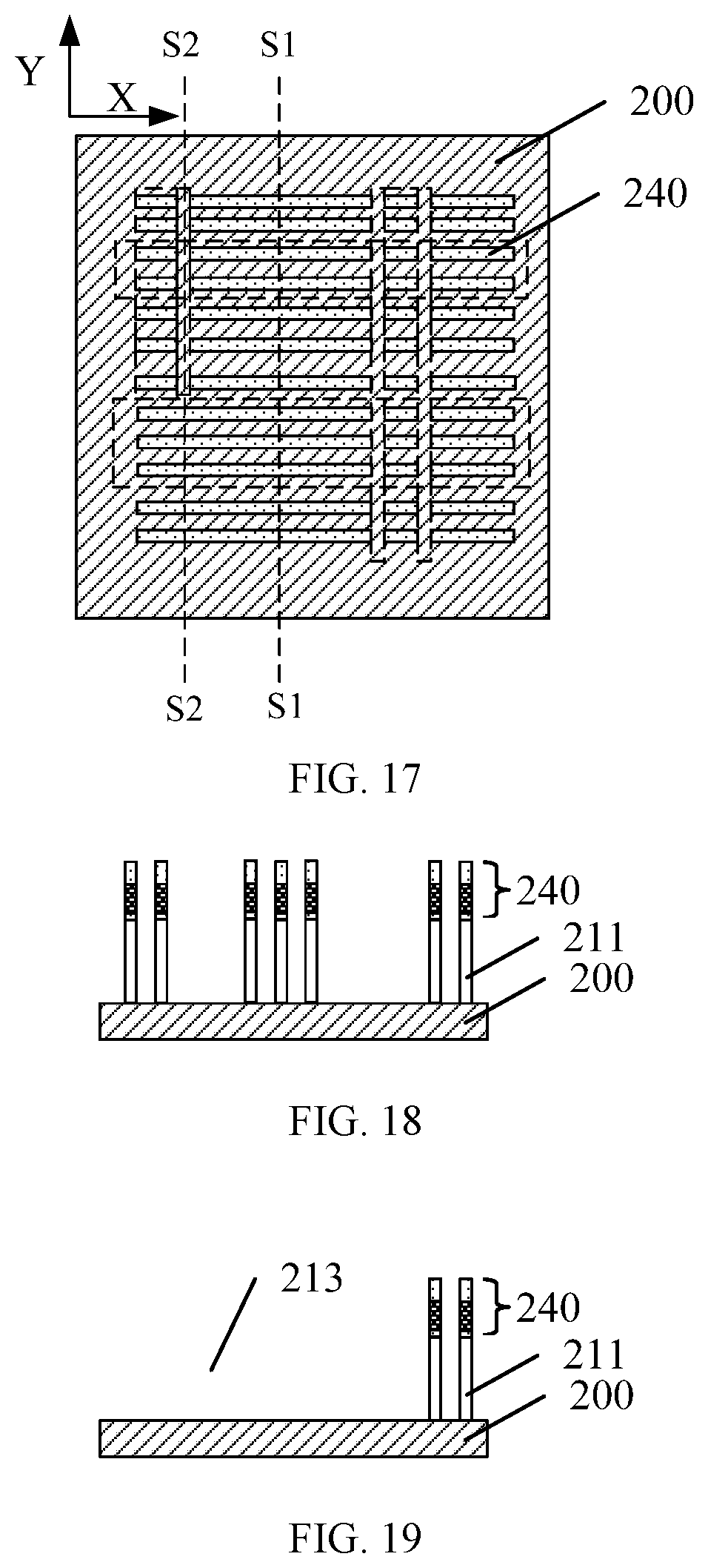 Patent US12588477 Figure 6 – Method of etching a semiconductor device by etching initial mask structures at a region having an extension direction different from the extension direction of the initial mask structures