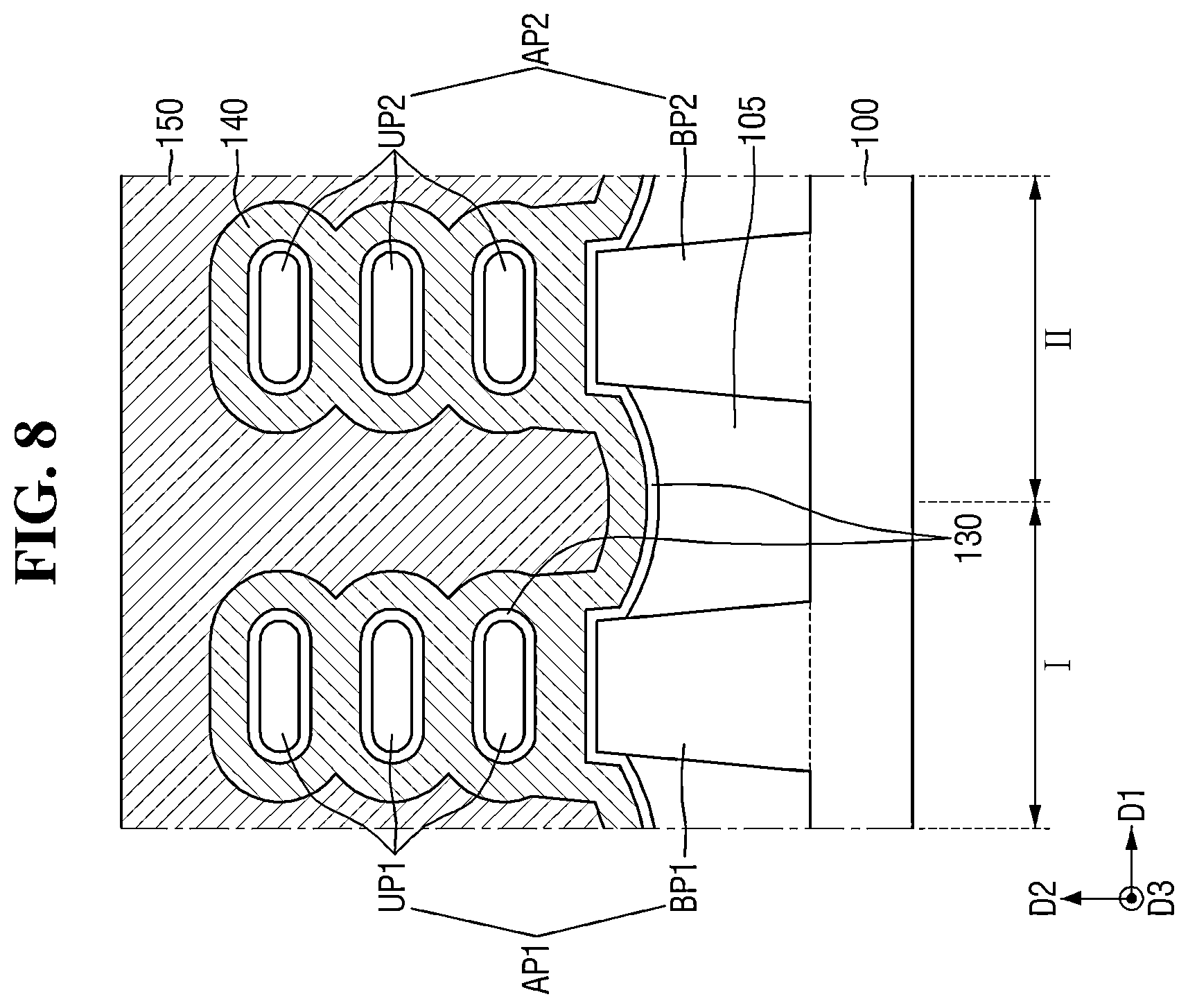 Patent US12588478 Figure 8 – Method of fabricating semiconductor device including organic and silicon oxide layers