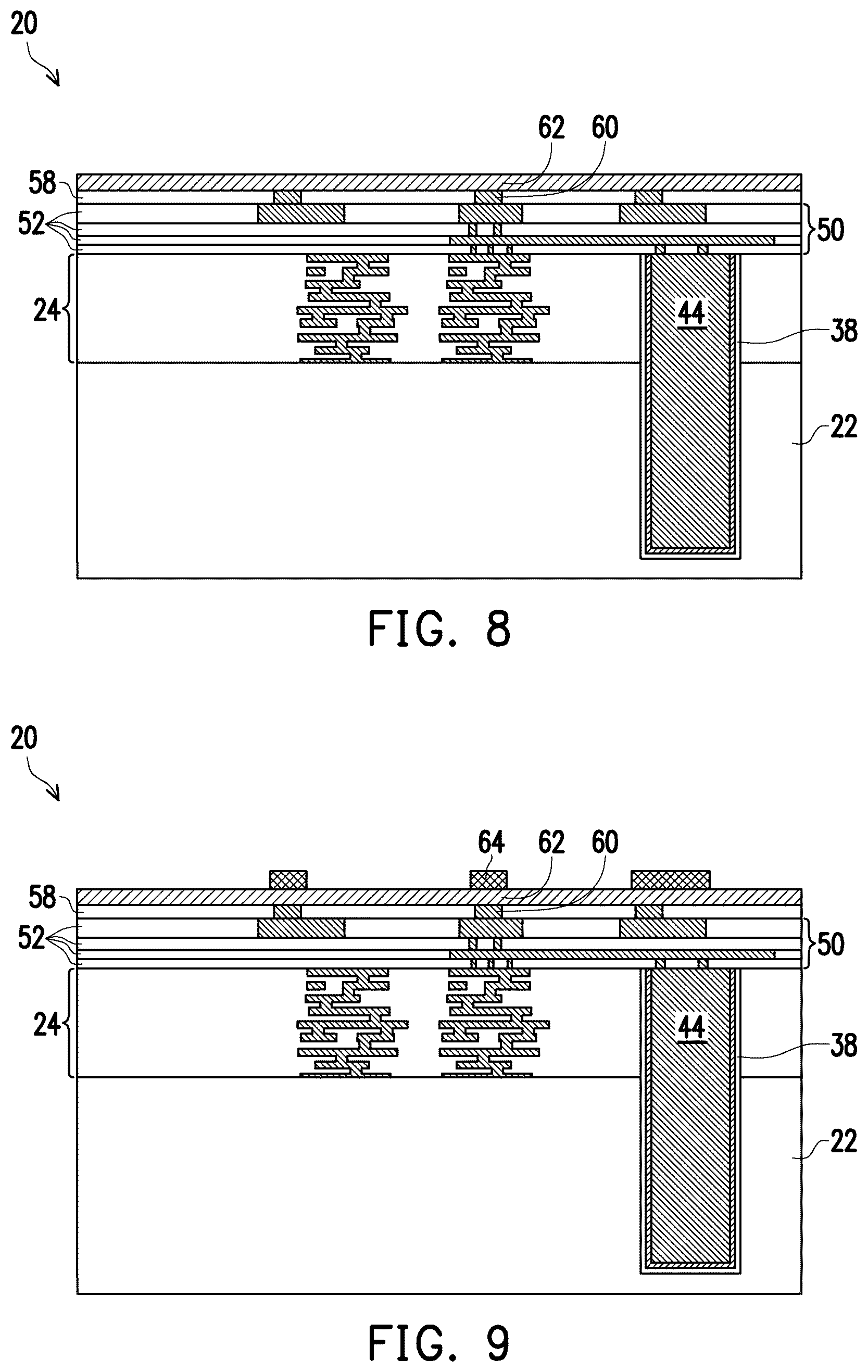 Patent US12588482 Figure 4 – Method for forming semiconductor redistribution structures