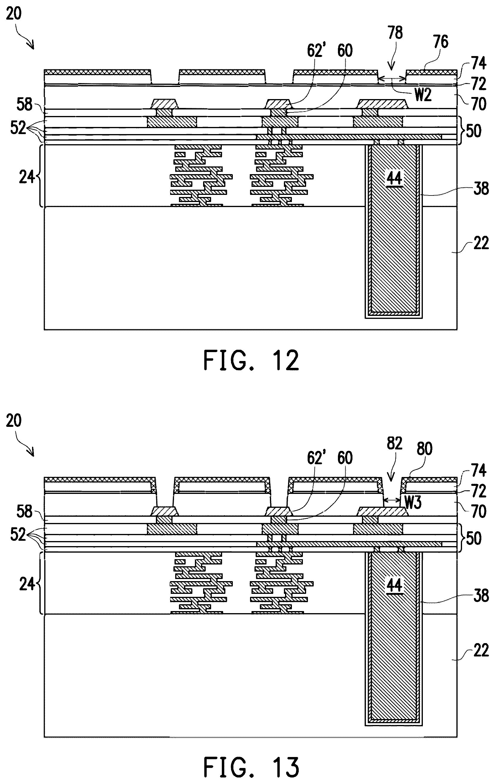 Patent US12588482 Figure 6 – Method for forming semiconductor redistribution structures