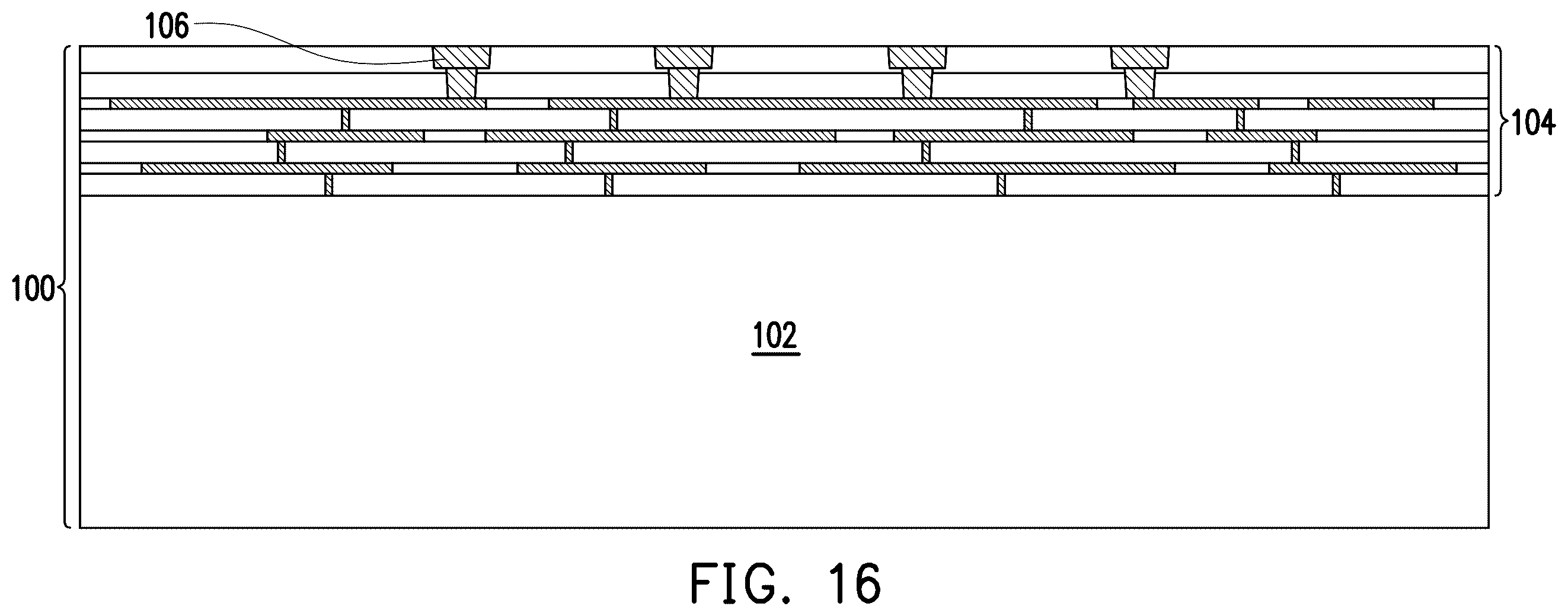 Patent US12588482 Figure 8 – Method for forming semiconductor redistribution structures