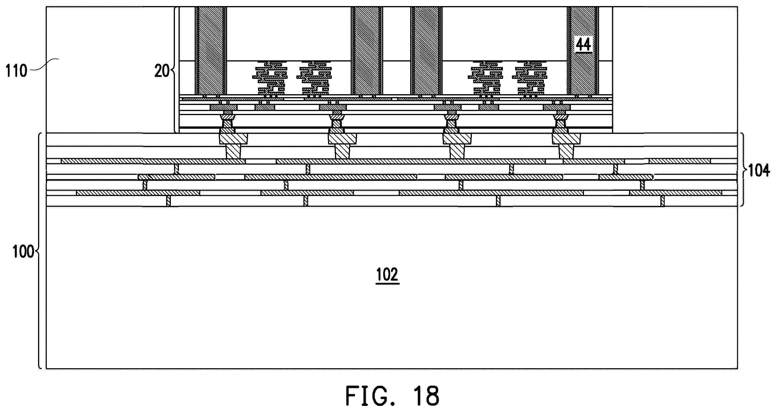 Patent US12588482 Figure 10 – Method for forming semiconductor redistribution structures