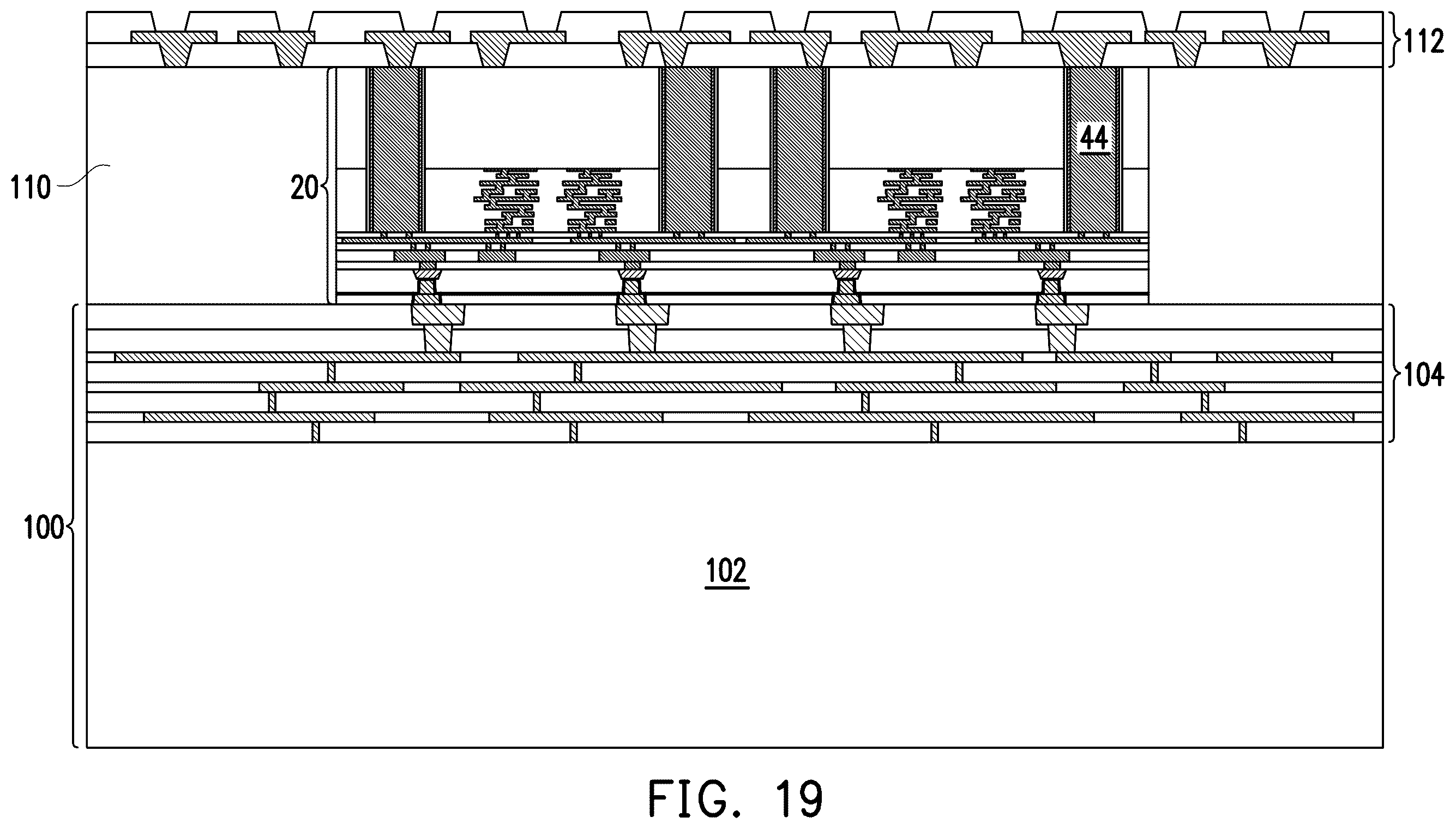 Patent US12588482 Figure 11 – Method for forming semiconductor redistribution structures