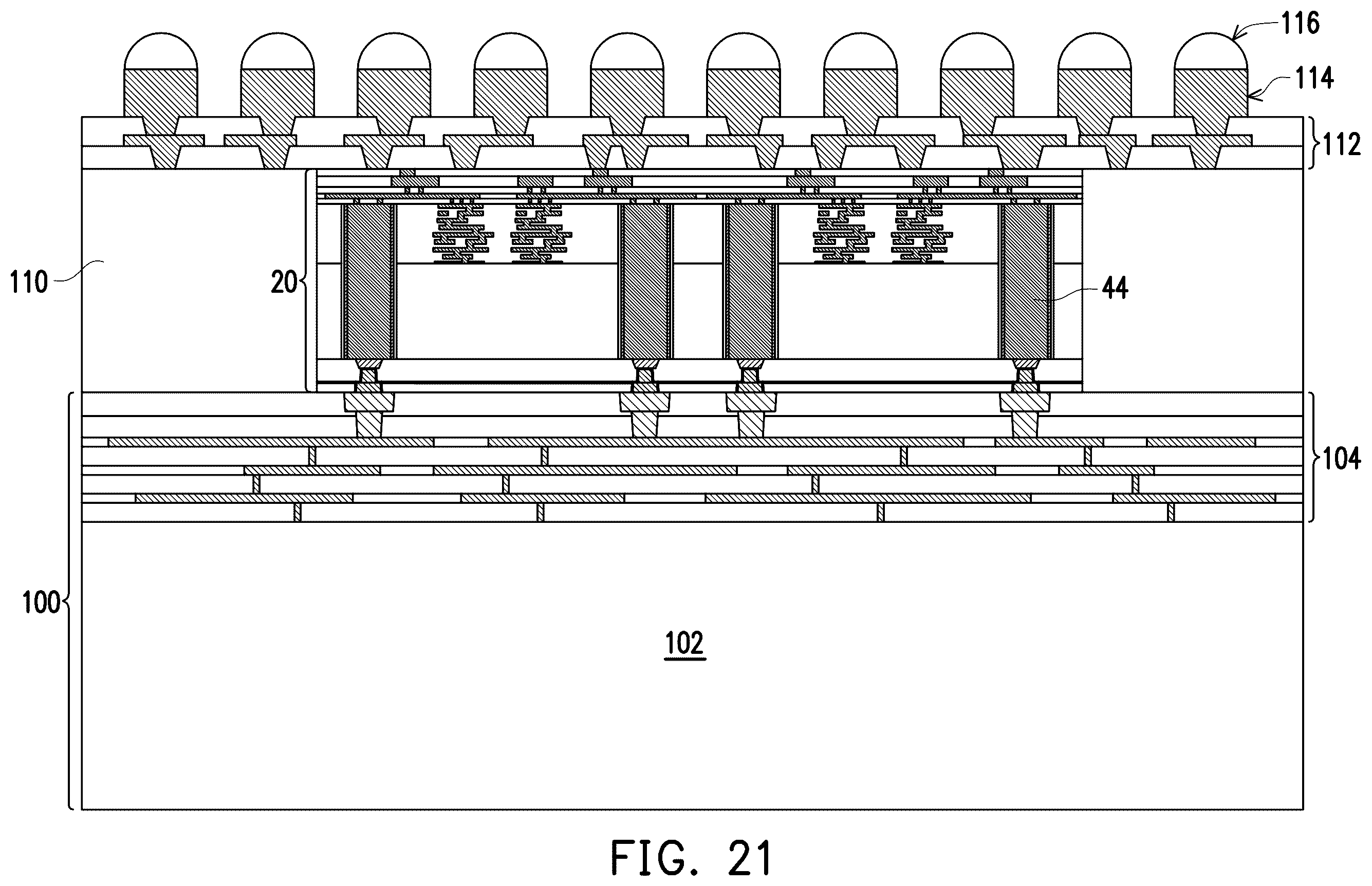 Patent US12588482 Figure 13 – Method for forming semiconductor redistribution structures