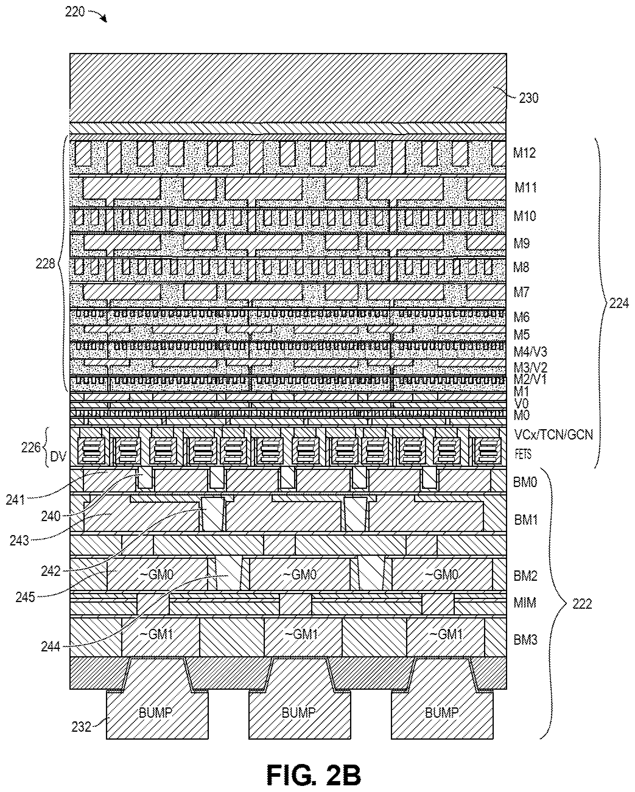 Patent US12588485 Figure 3 – Integrated circuit structures having airgaps for backside signal routing or power delivery