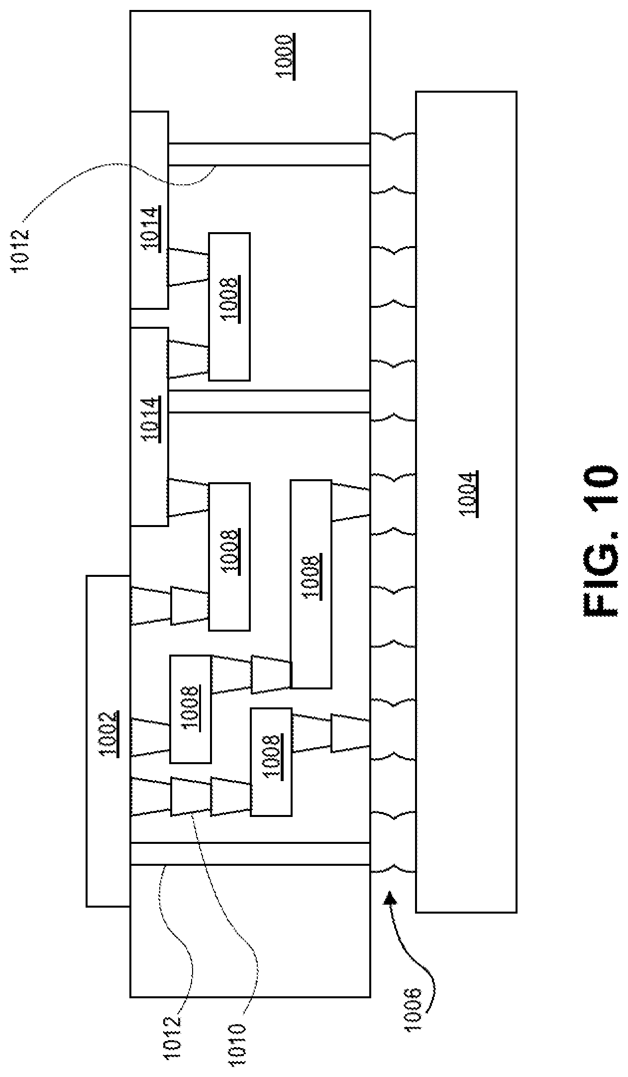 Patent US12588485 Figure 14 – Integrated circuit structures having airgaps for backside signal routing or power delivery