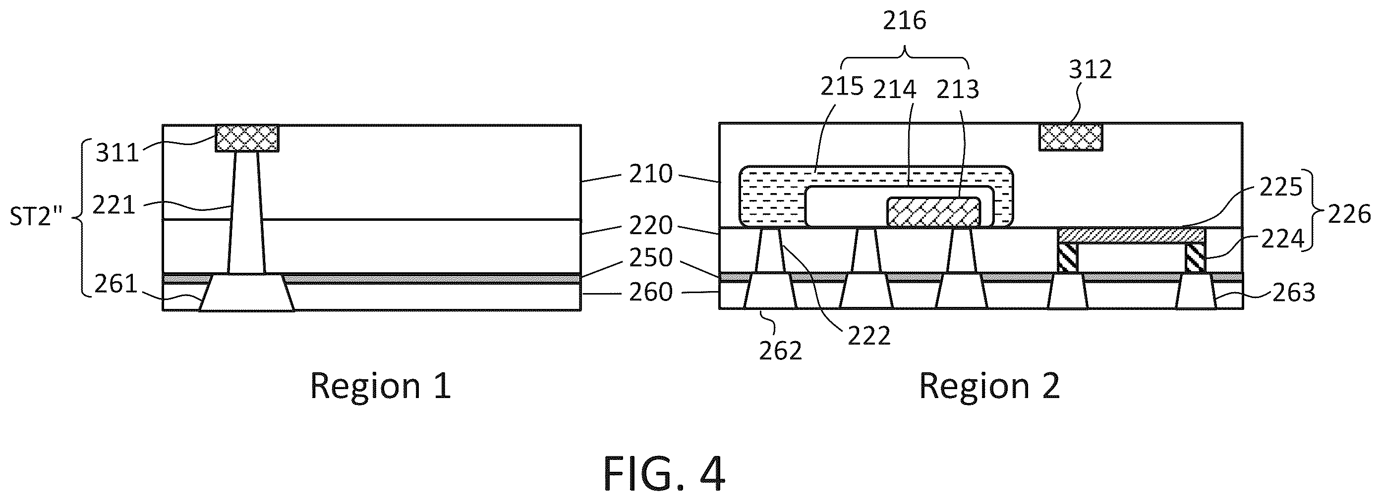 Patent US12588489 Figure 4 – Integrated circuit devices including stacked elements and methods of forming the same